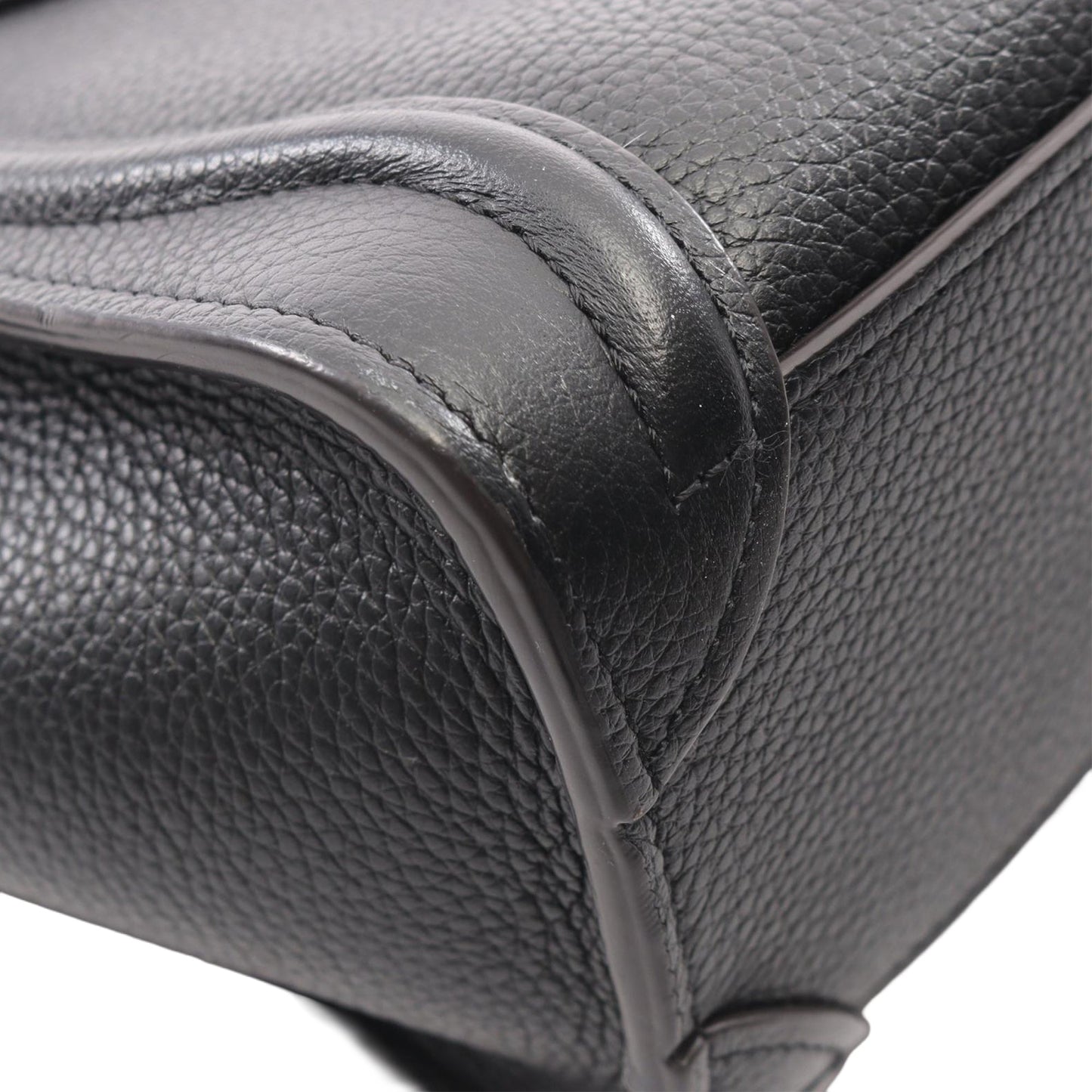 Celine Nano Drummed Calfskin Luggage Tote