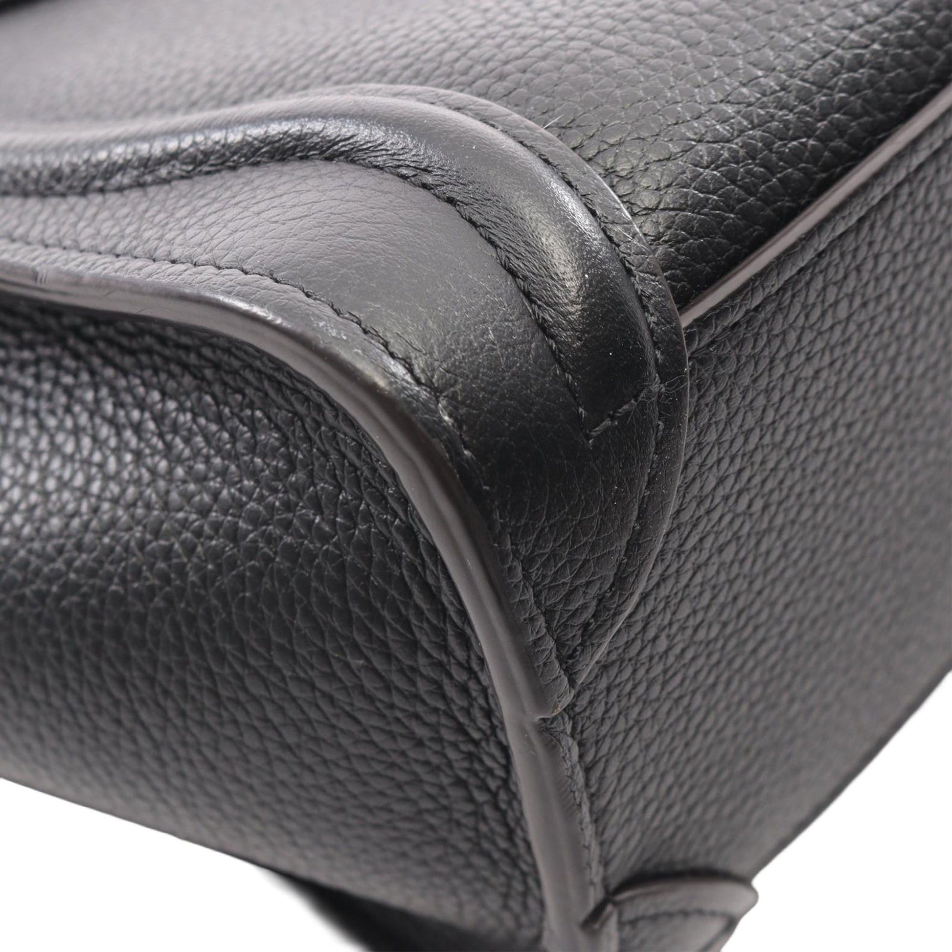 Celine Nano Drummed Calfskin Luggage Tote