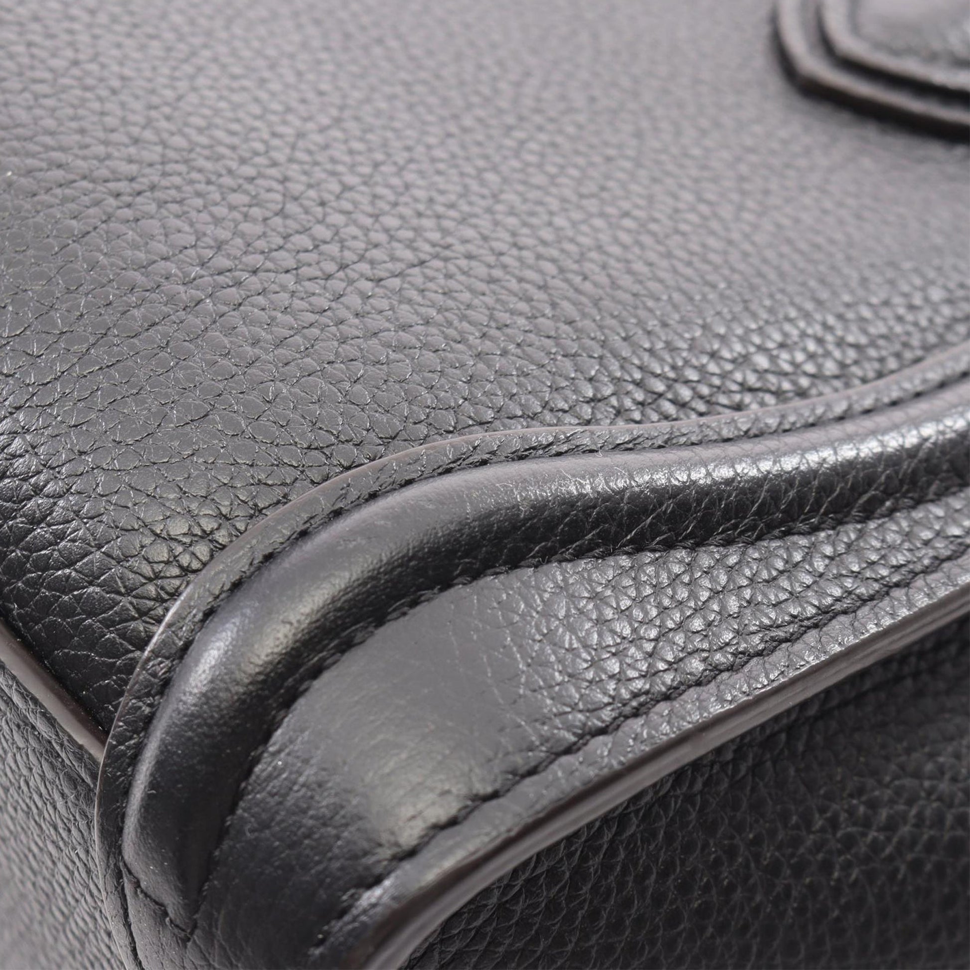 Celine Nano Drummed Calfskin Luggage Tote