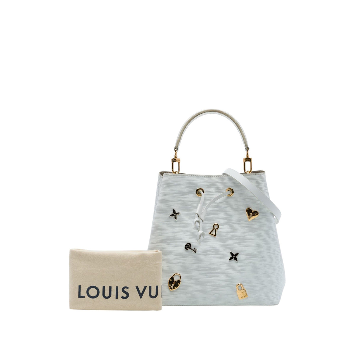 Louis Vuitton Epi Love Lock Neonoe — White