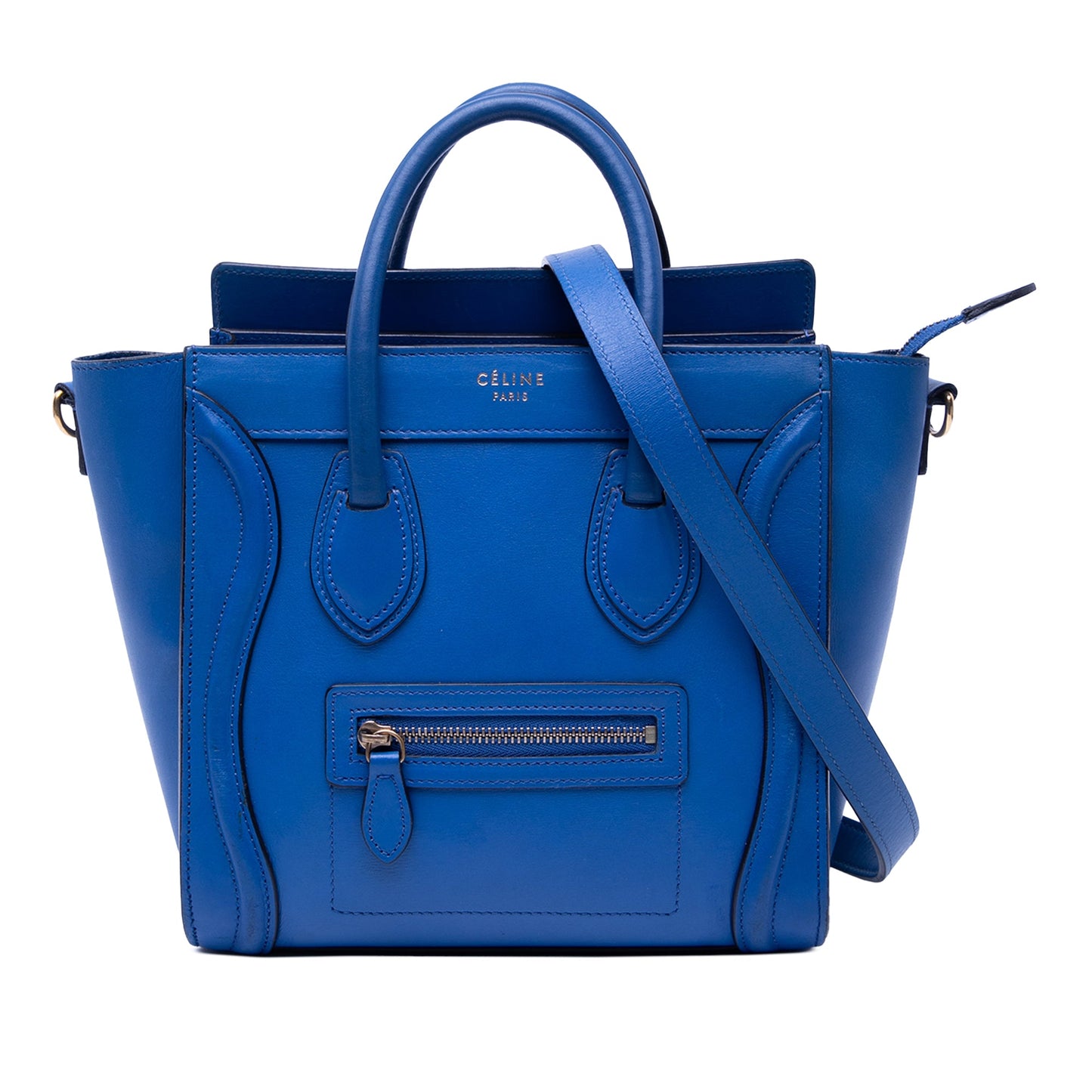 Celine Nano Leather Luggage Tote