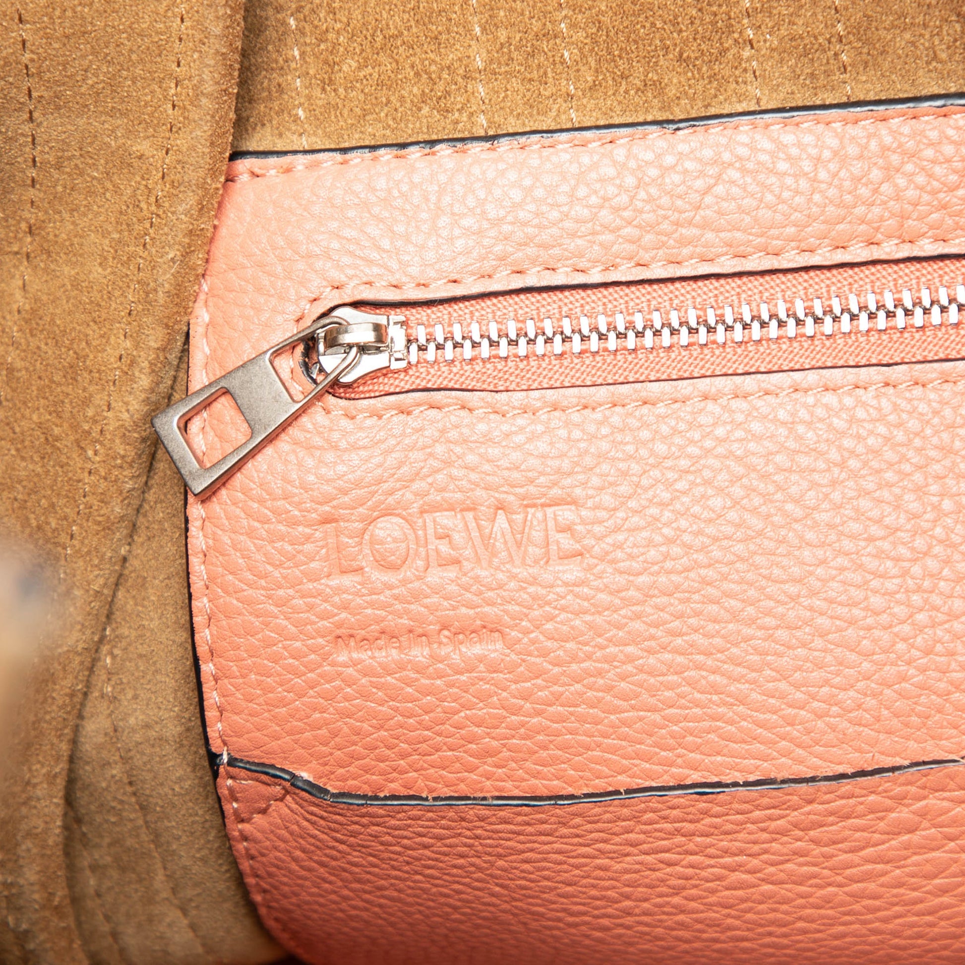LOEWE Leather Grid Flamenco Knot Tote