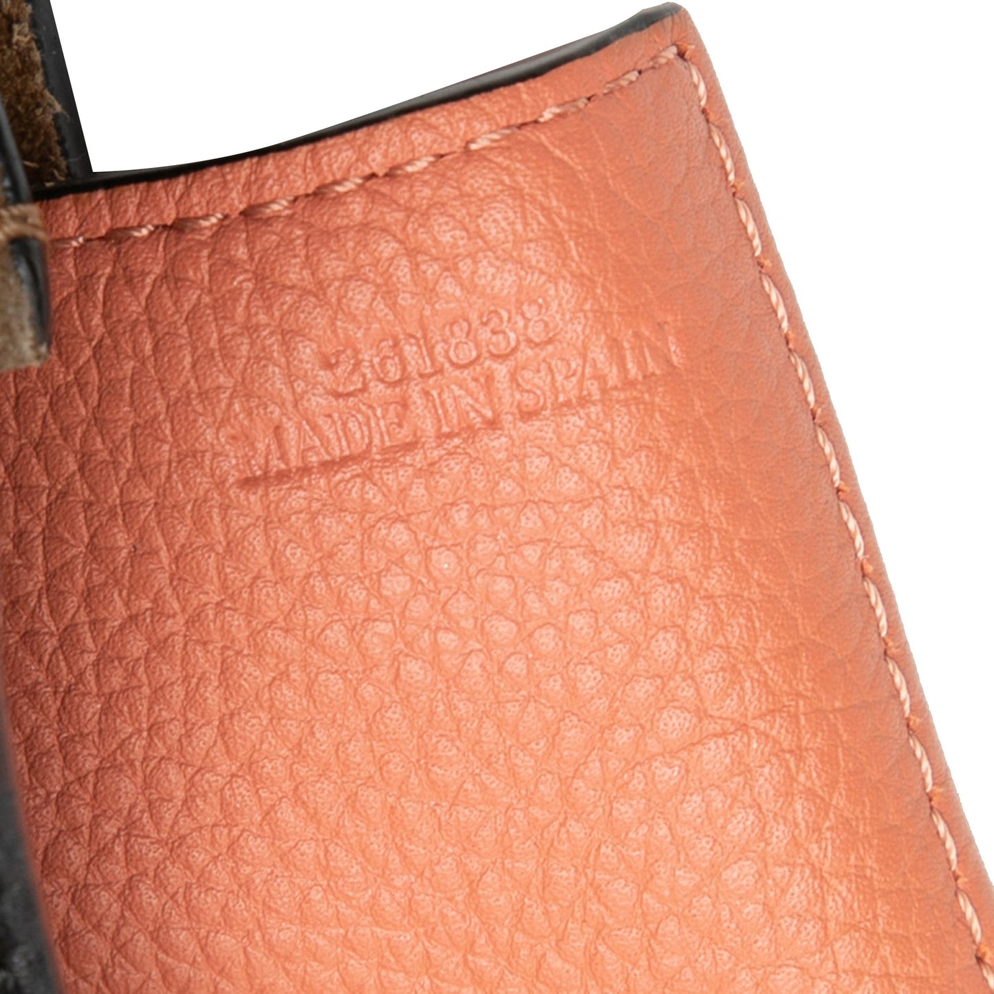 LOEWE Leather Grid Flamenco Knot Tote