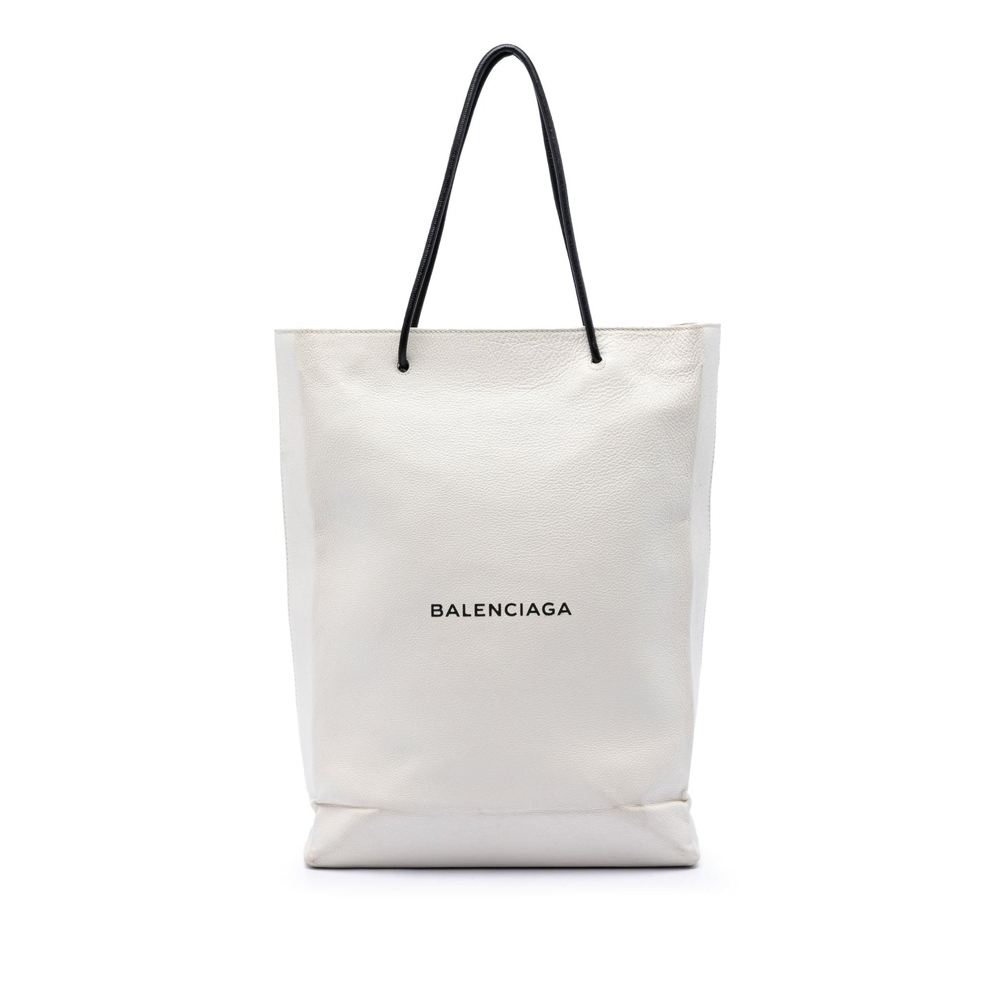 Balenciaga Large Calfskin Logo North South Shopping Tote