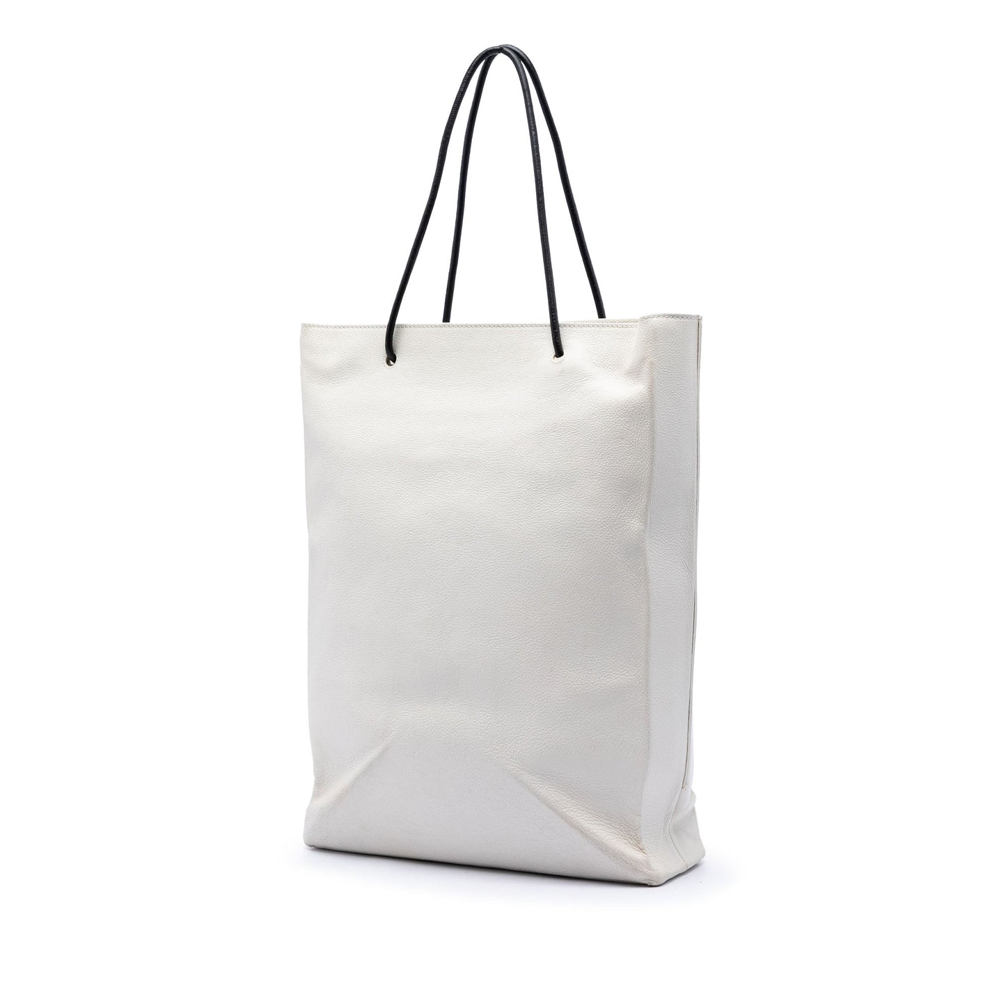 Balenciaga Large Calfskin Logo North South Shopping Tote
