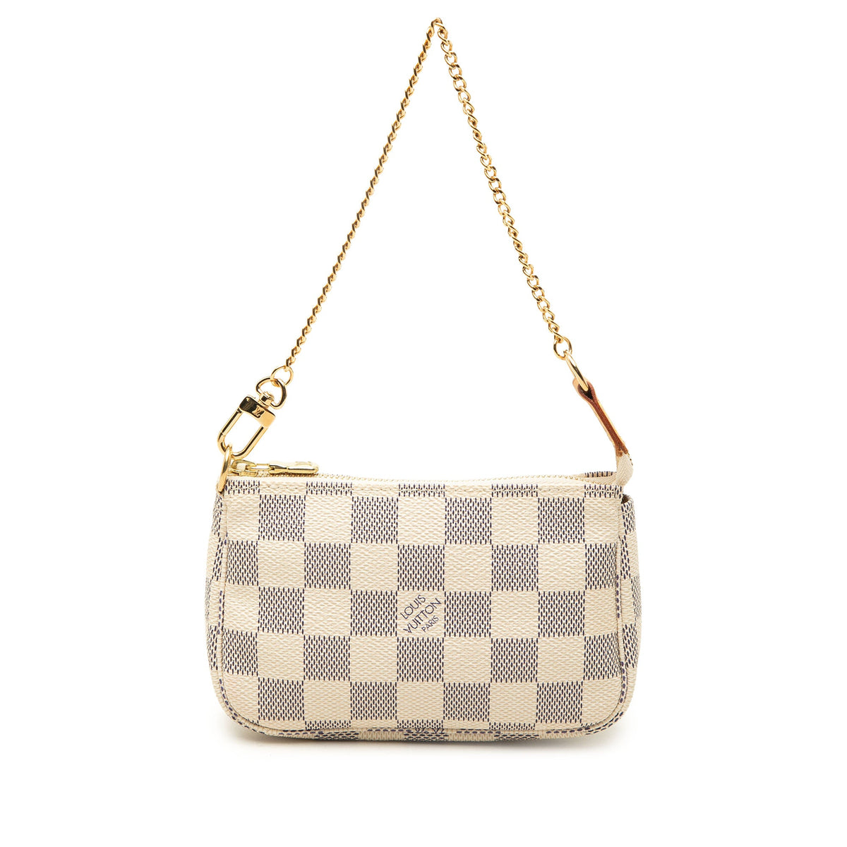 Louis Vuitton Damier Azur Mini Pochette Accessoires — White