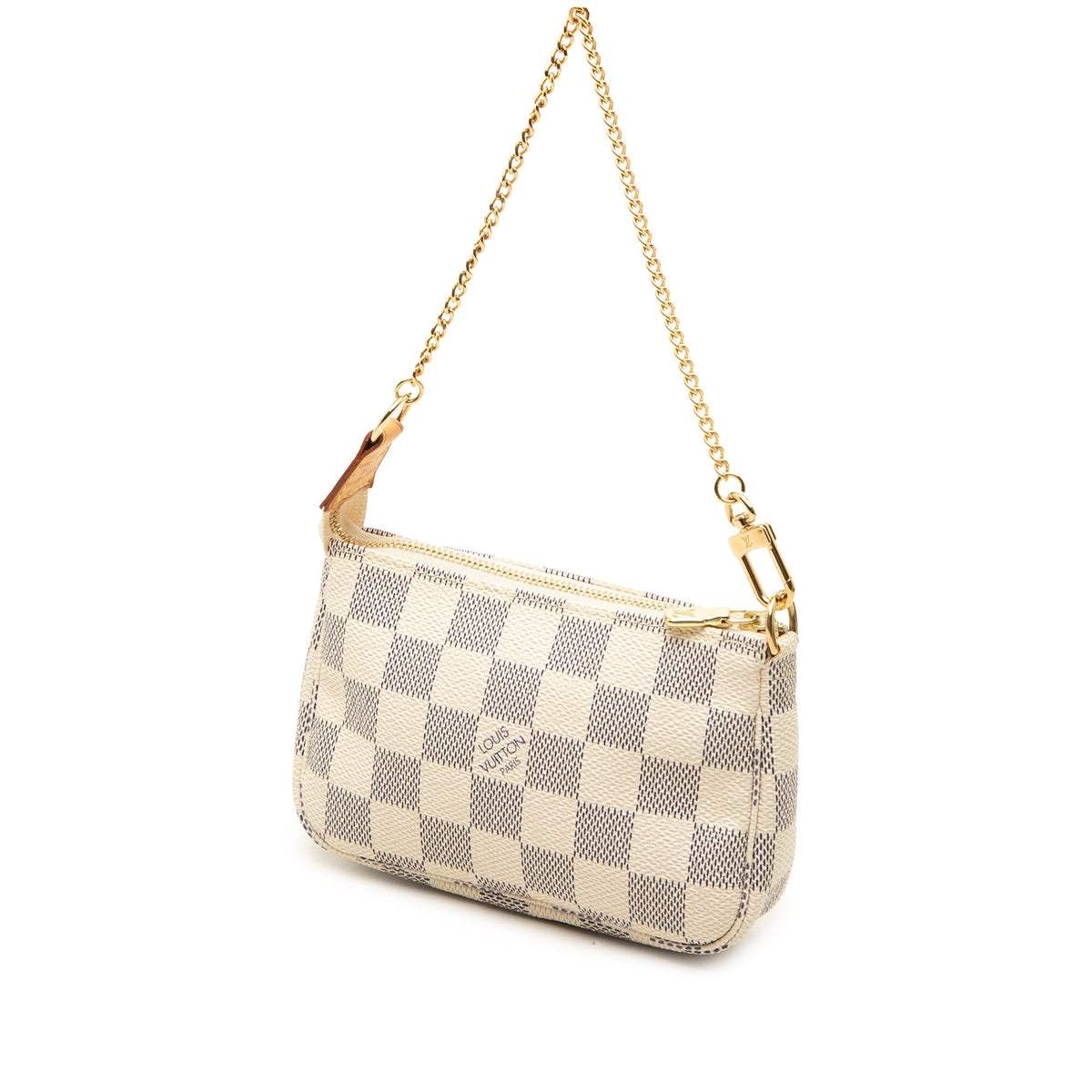 Louis Vuitton Damier Azur Mini Pochette Accessoires — White