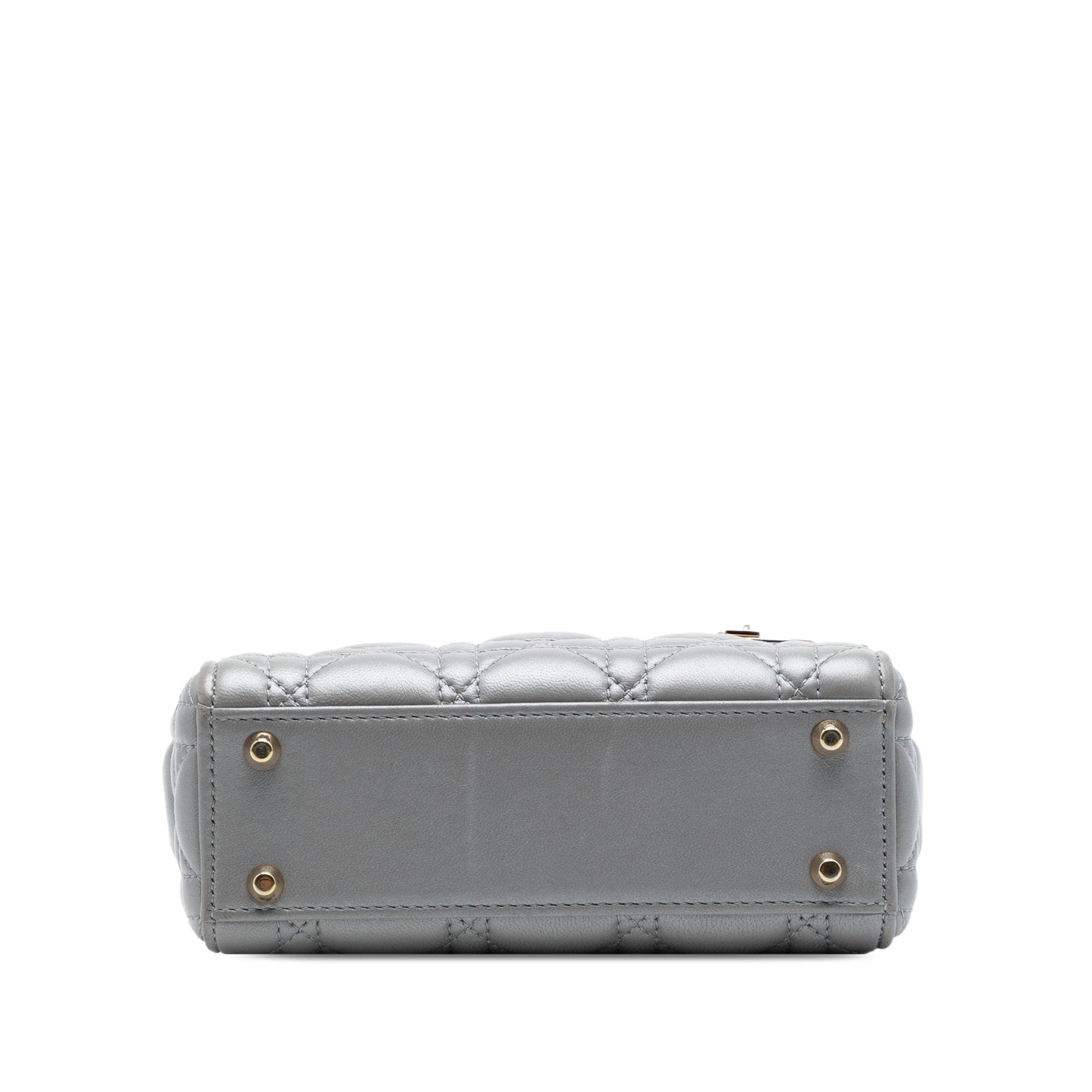 Dior Mini Metallic Lambskin Cannage Lady Dior