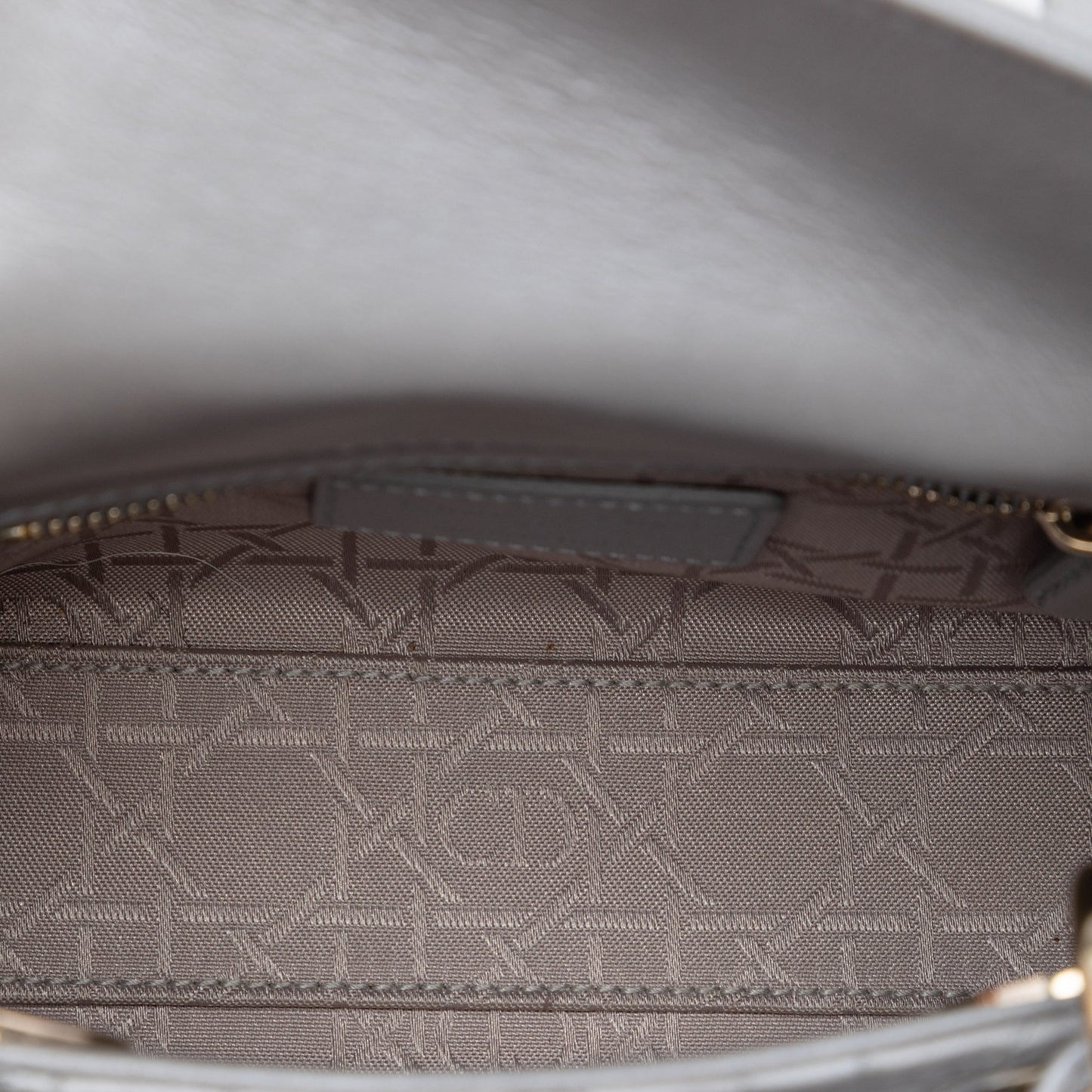 Dior Mini Metallic Lambskin Cannage Lady Dior