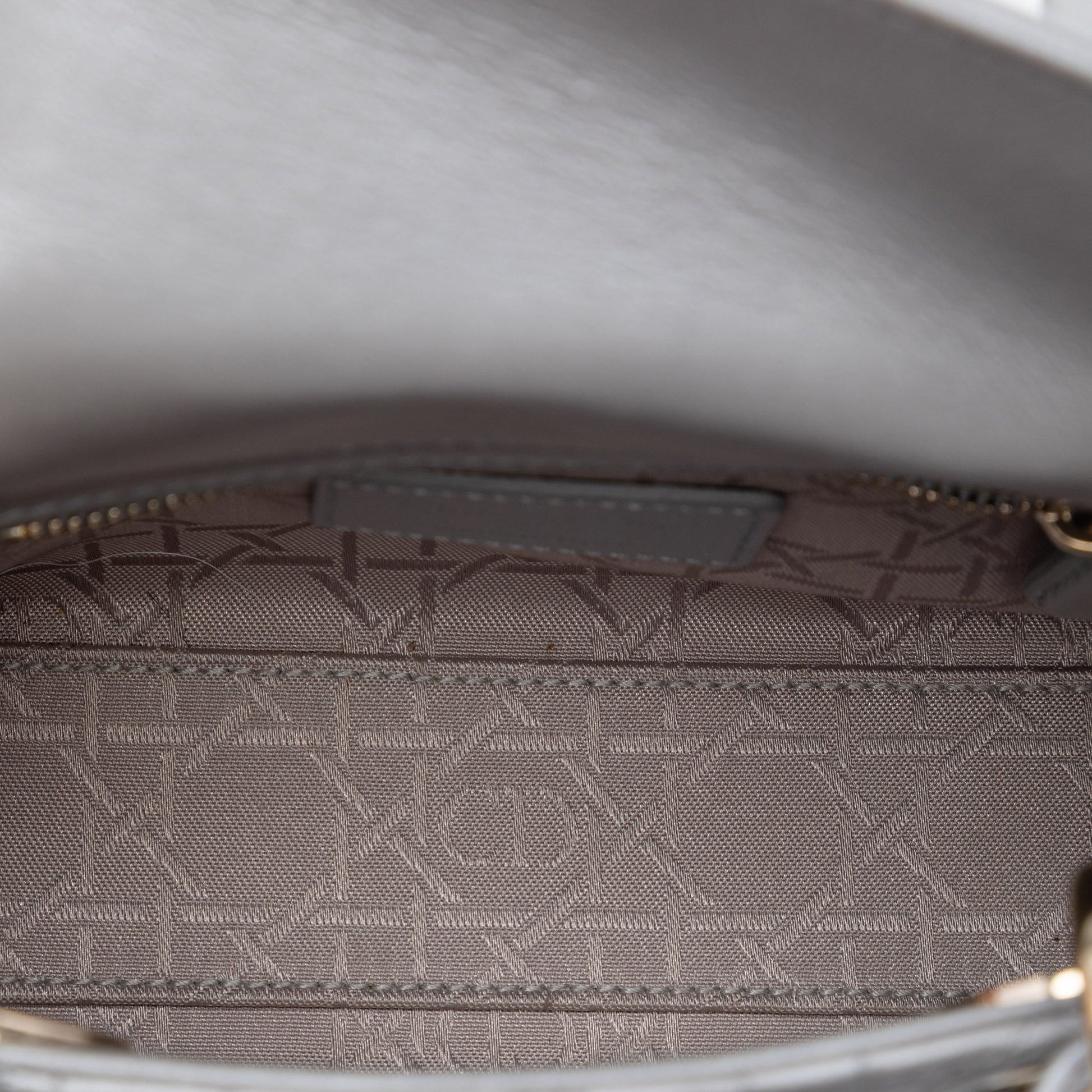 Dior Mini Metallic Lambskin Cannage Lady Dior