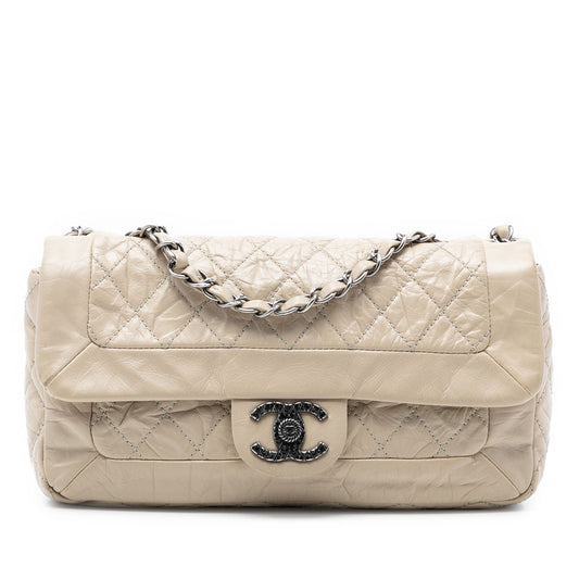 Aged Calfskin Coco Rider Flap