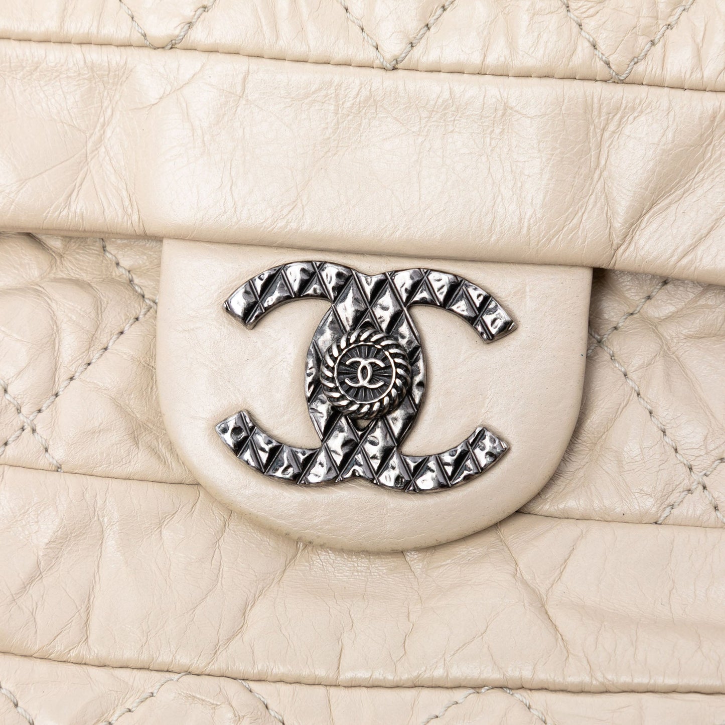 Aged Calfskin Coco Rider Flap