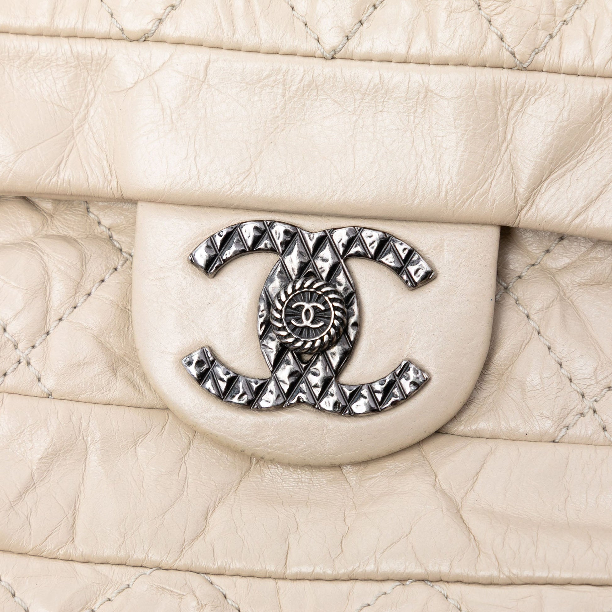 Aged Calfskin Coco Rider Flap