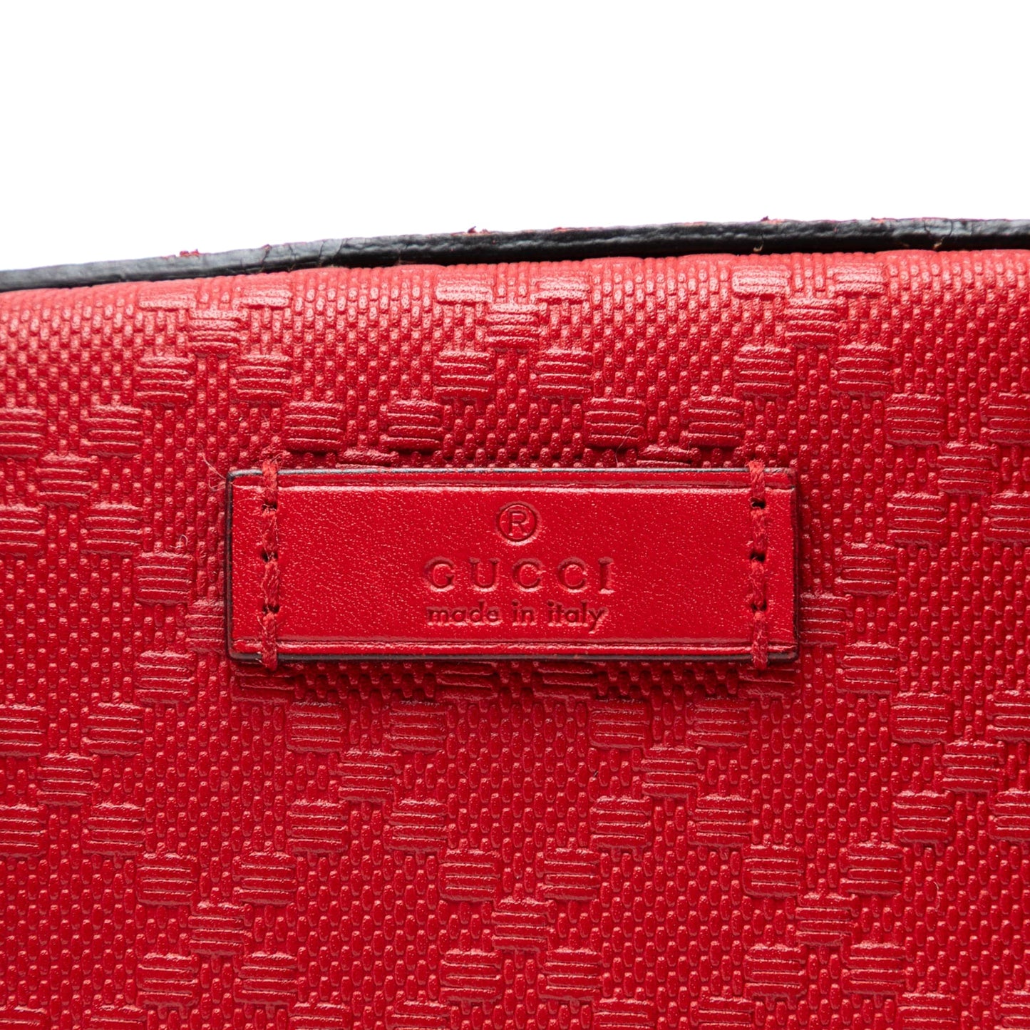 Gucci Diamante Bright Leather Satchel