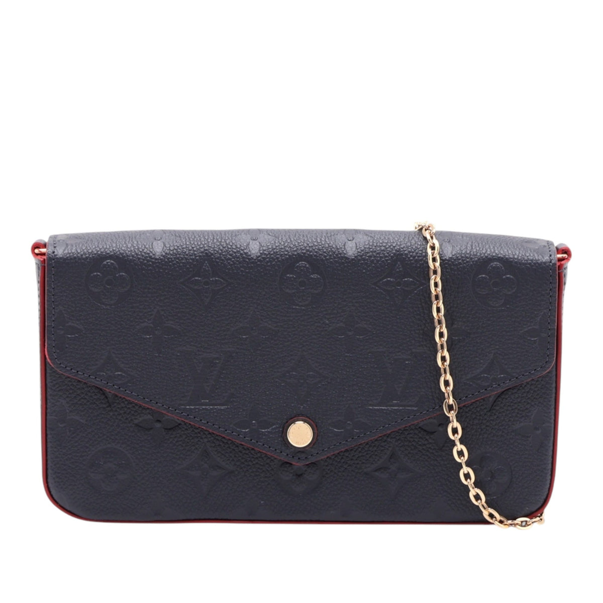 Louis Vuitton Monogram Empreinte Pochette Felicie — Blue