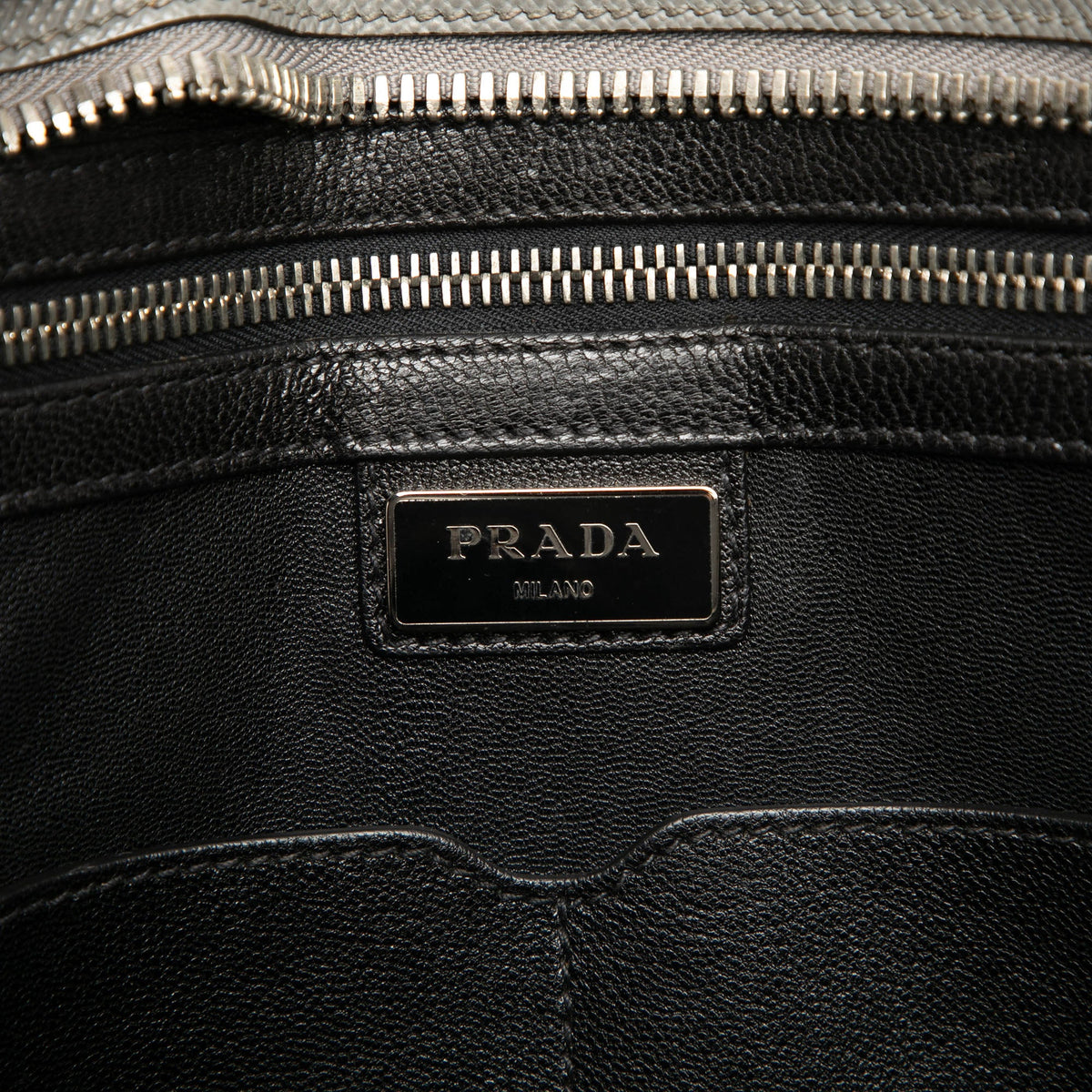 Prada Saffiano Travel Briefcase — Gray