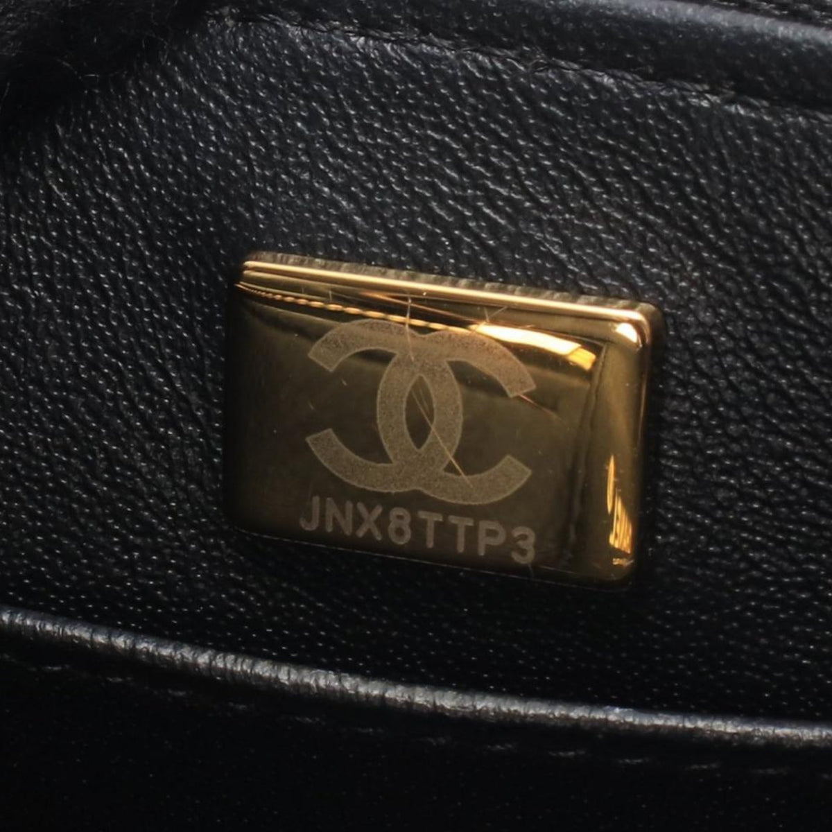 Chanel CC Quilted Caviar Top Handle Vanity Case with Chain