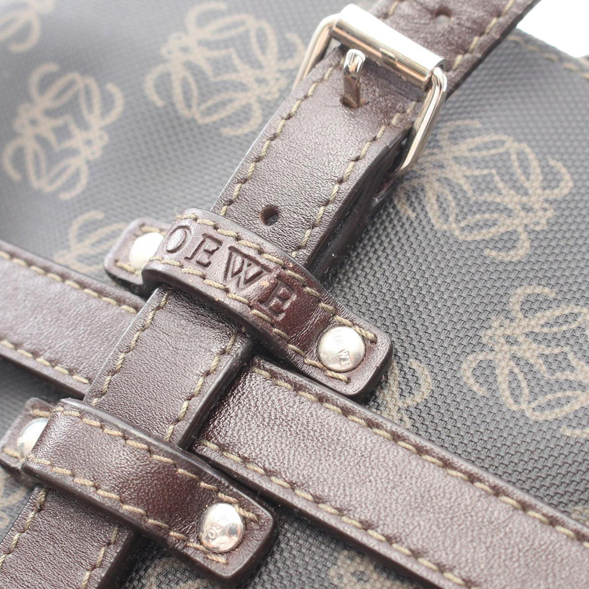 LOEWE Anagram Tote — Brown