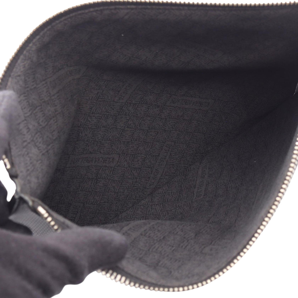 Bottega Veneta Leather Clutch — Black