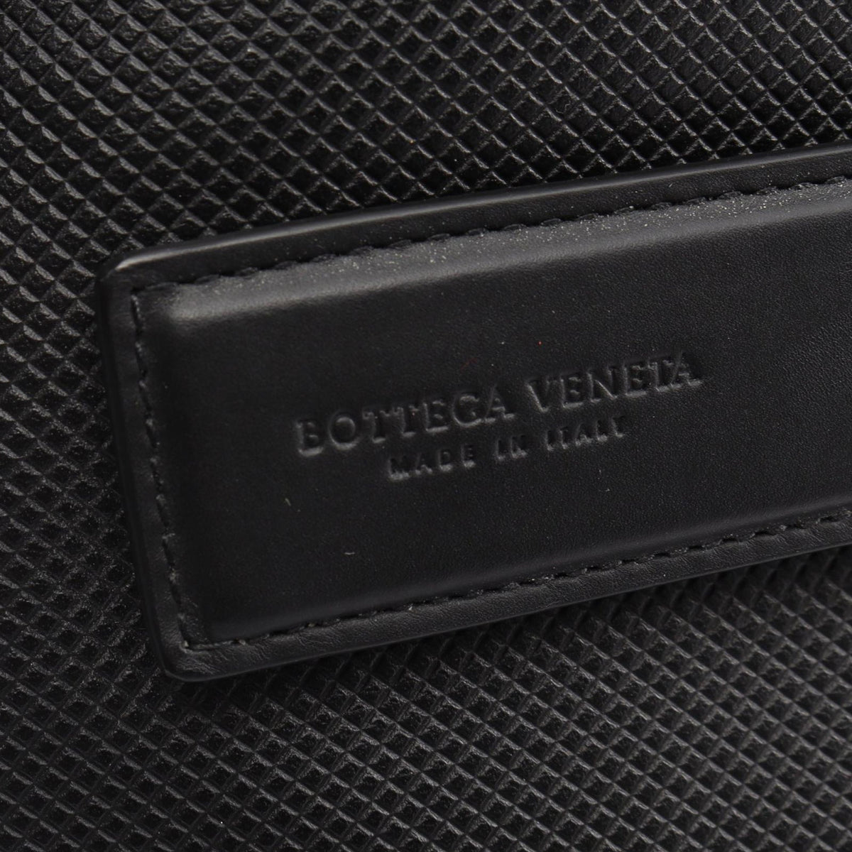 Bottega Veneta Leather Clutch — Black