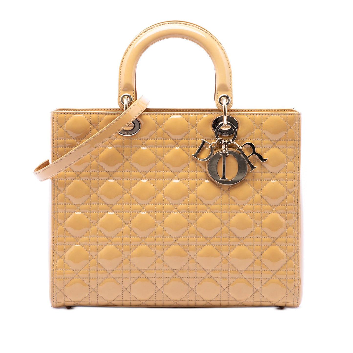 Dior Large Patent Cannage Lady Dior