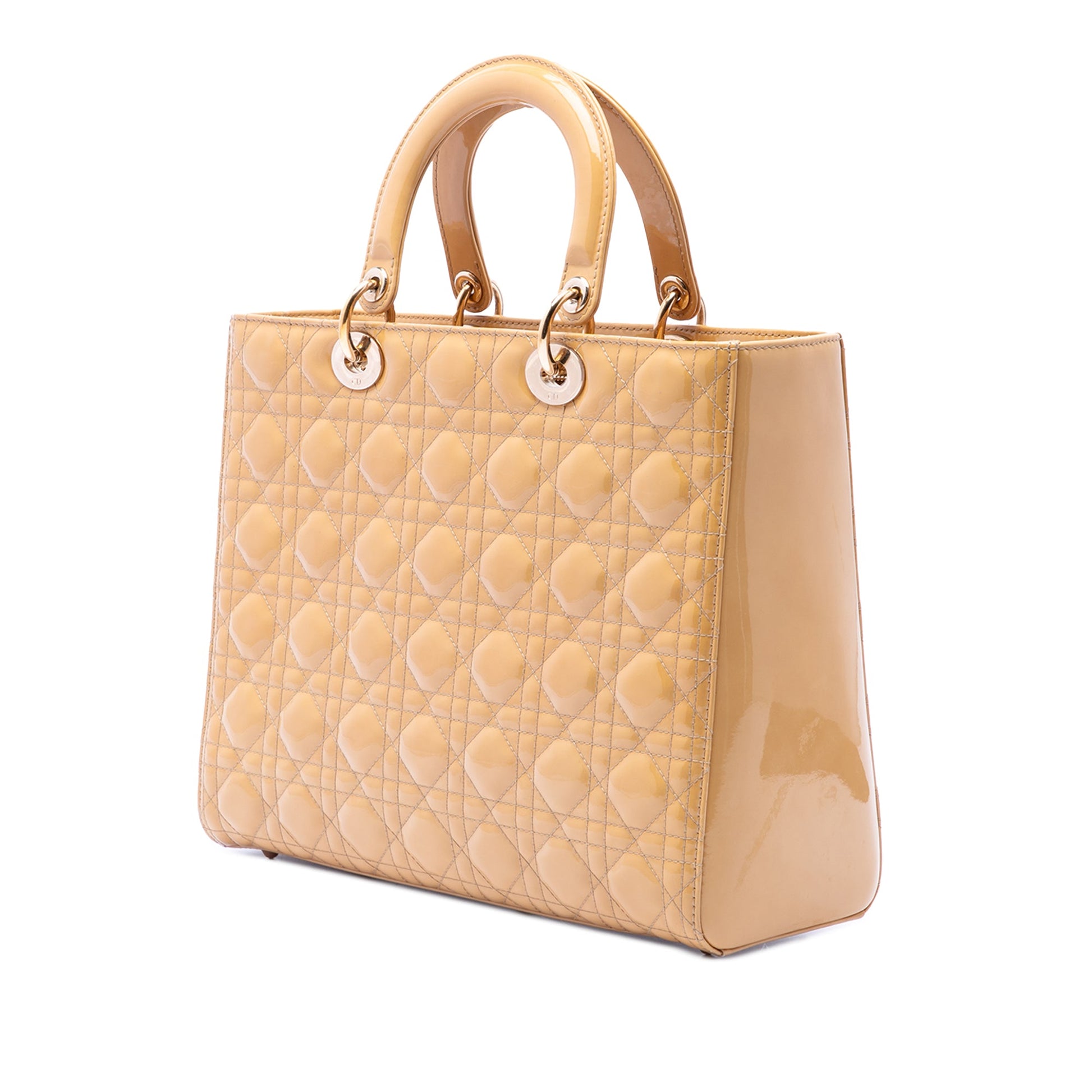Dior Large Patent Cannage Lady Dior