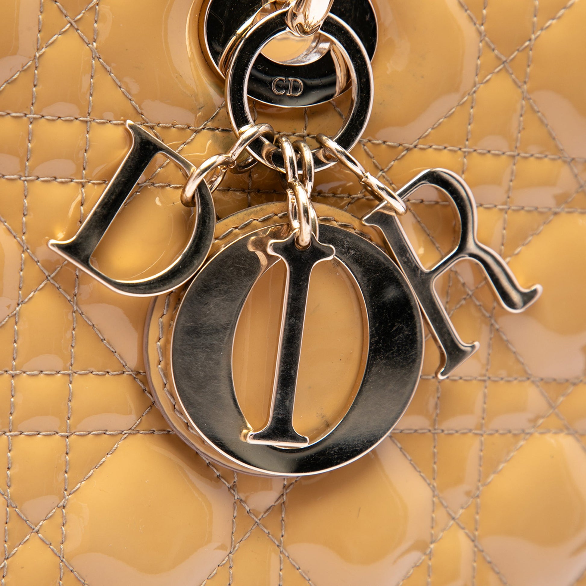 Dior Large Patent Cannage Lady Dior