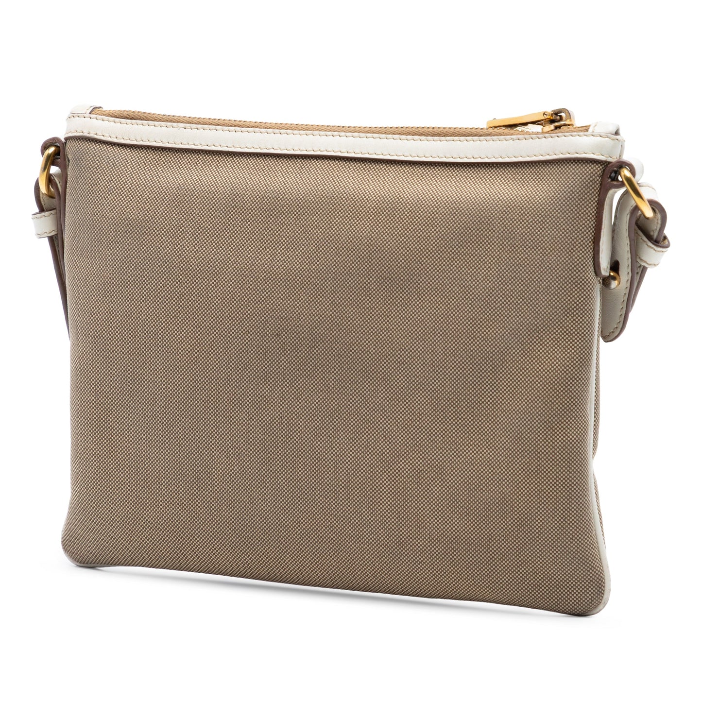 Prada Canvas Canapa Logo Bow Crossbody