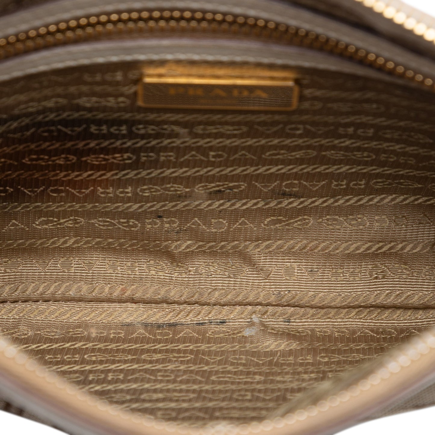 Prada Canvas Canapa Logo Bow Crossbody
