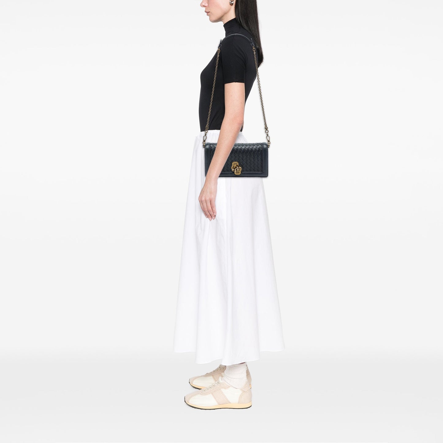 Bottega Veneta Nappa Intrecciato Olimpia Knot Crossbody