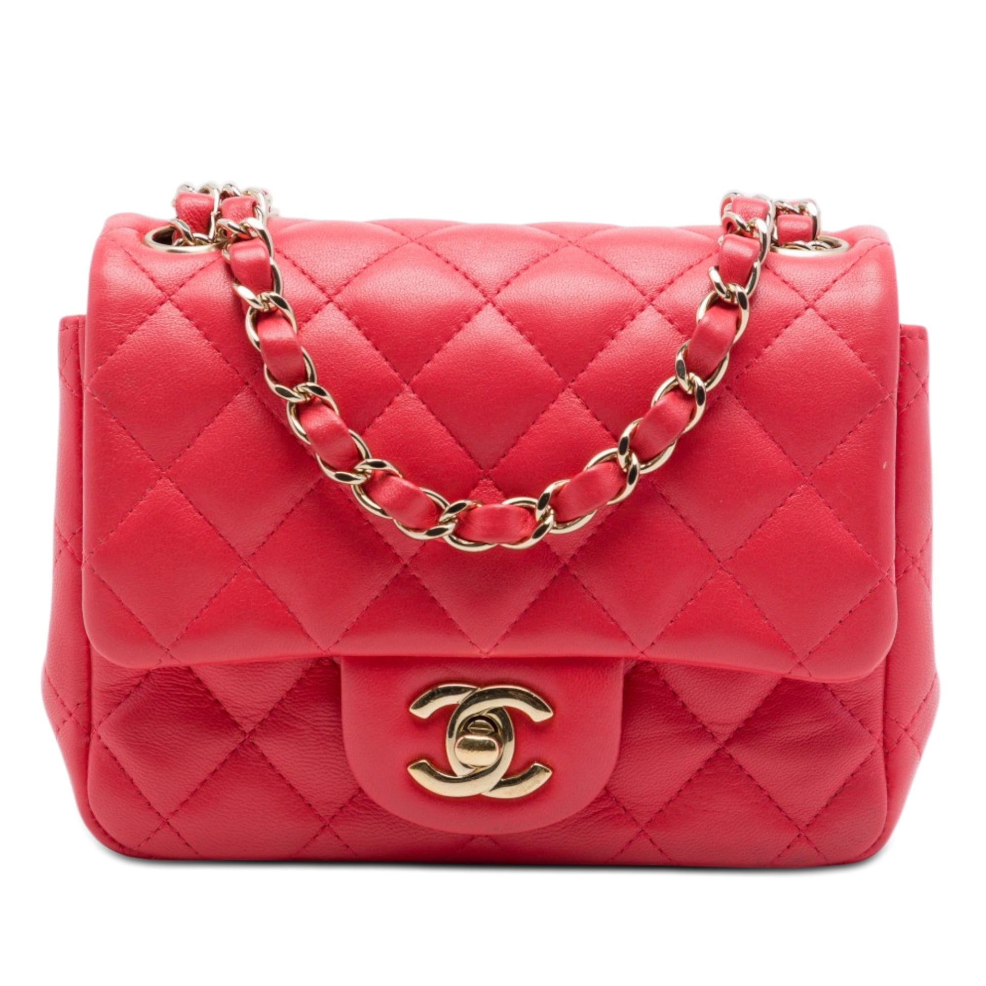 Chanel Mini Square Classic Lambskin Single Flap