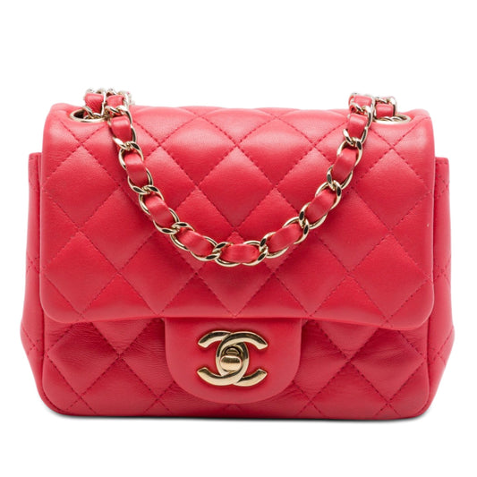 Chanel Mini Square Classic Lambskin Single Flap
