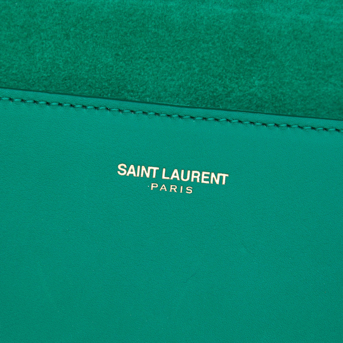 Saint Laurent Leather Chyc Ligne Clutch