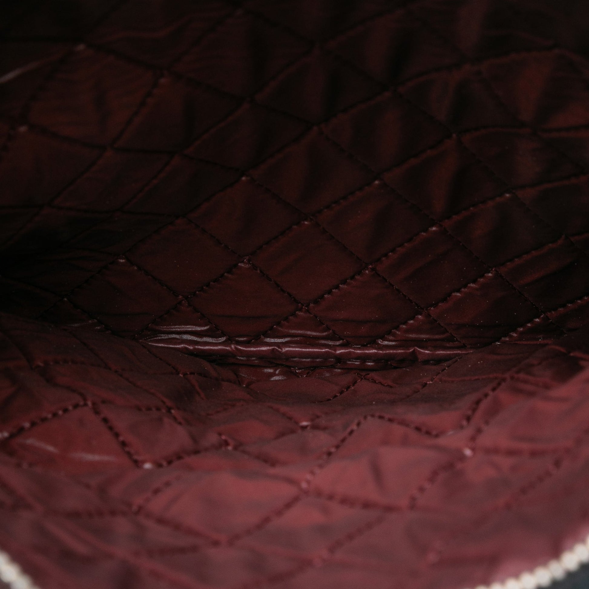 Chanel Quilted Lambskin CC Beauty Foldover Clutch