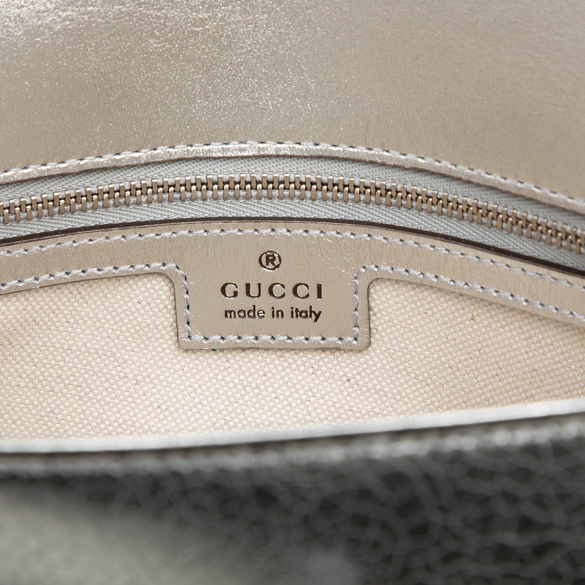 Gucci Metallic Textured Calfskin Asymmetric Horsebit 1955 Shoulder Bag