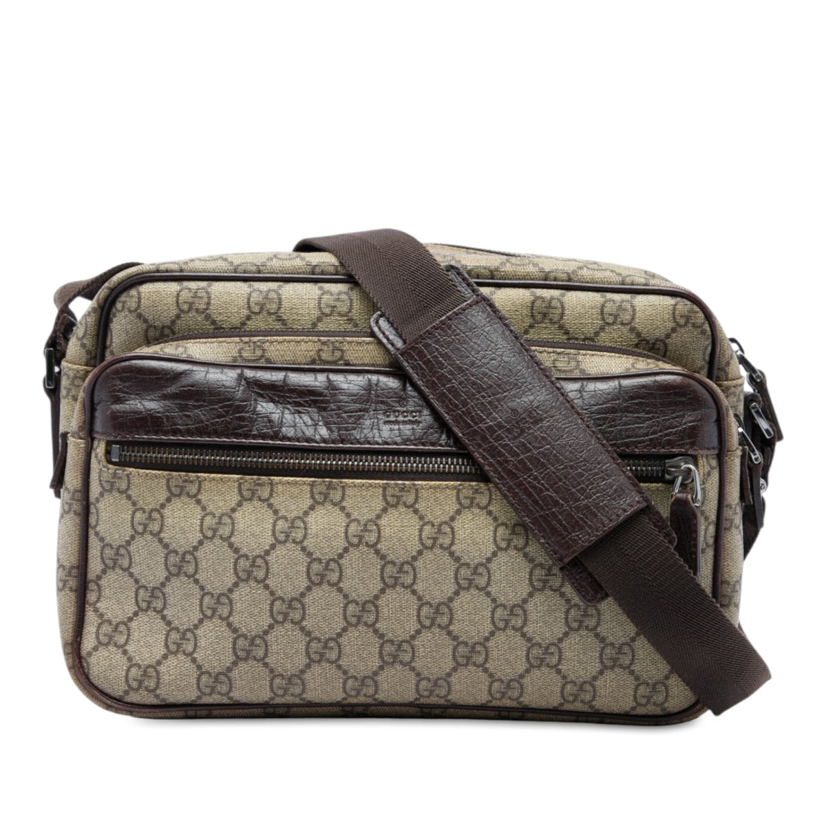Gucci GG Supreme Crossbody — Beige
