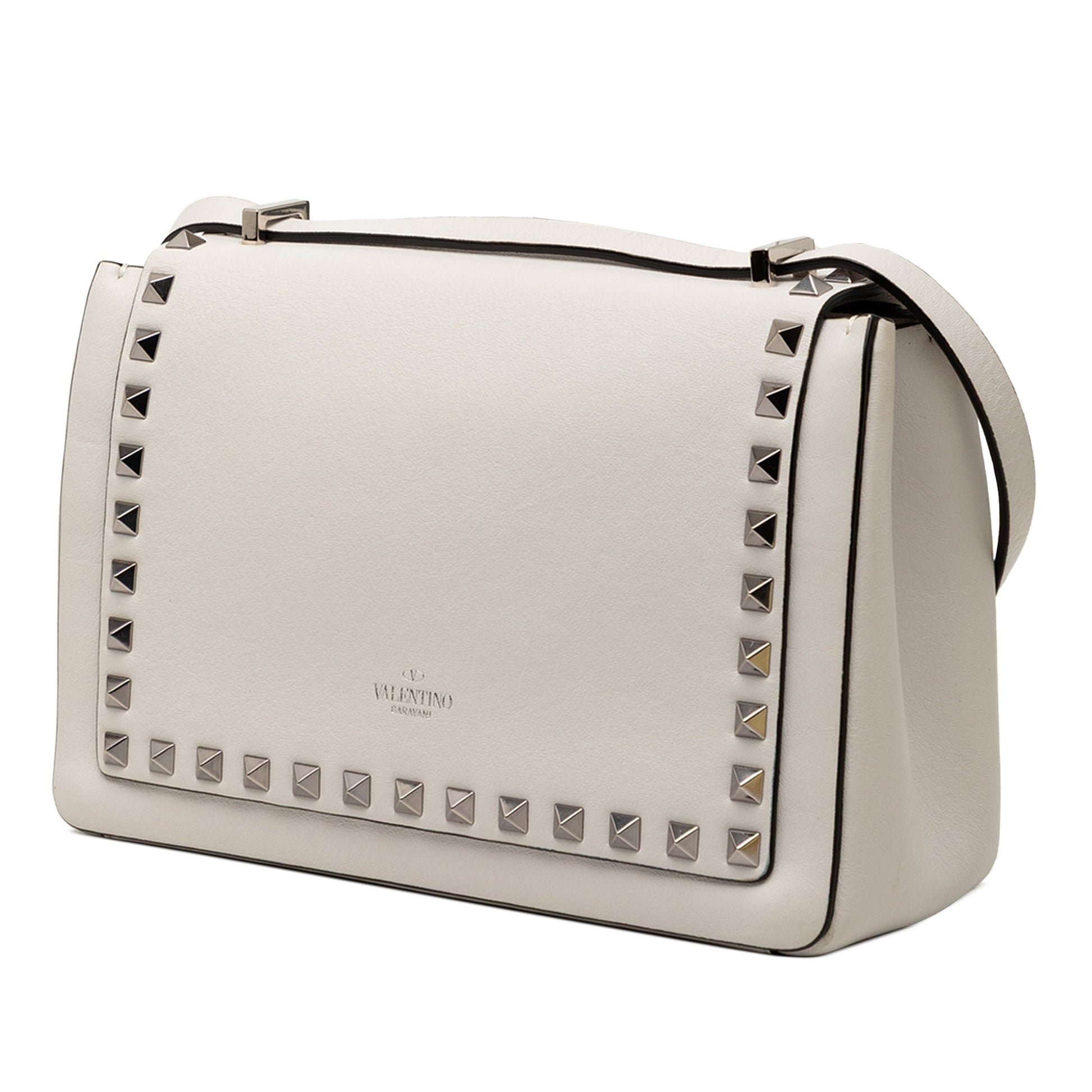 Valentino Leather Rockstud Flip Lock Crossbody