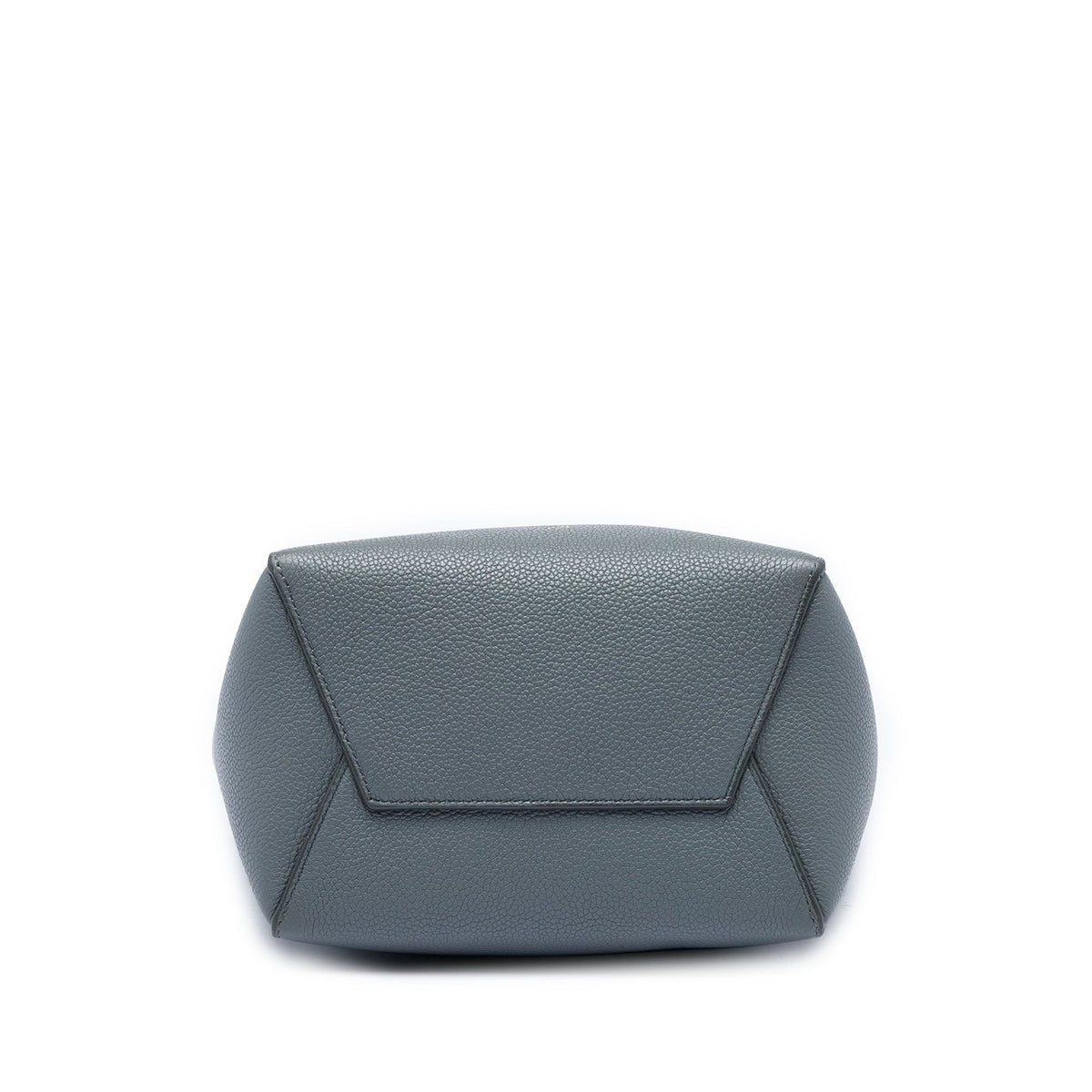 Celine Small Soft Grained Calfskin Seau Sangle Bucket Bag — Gray