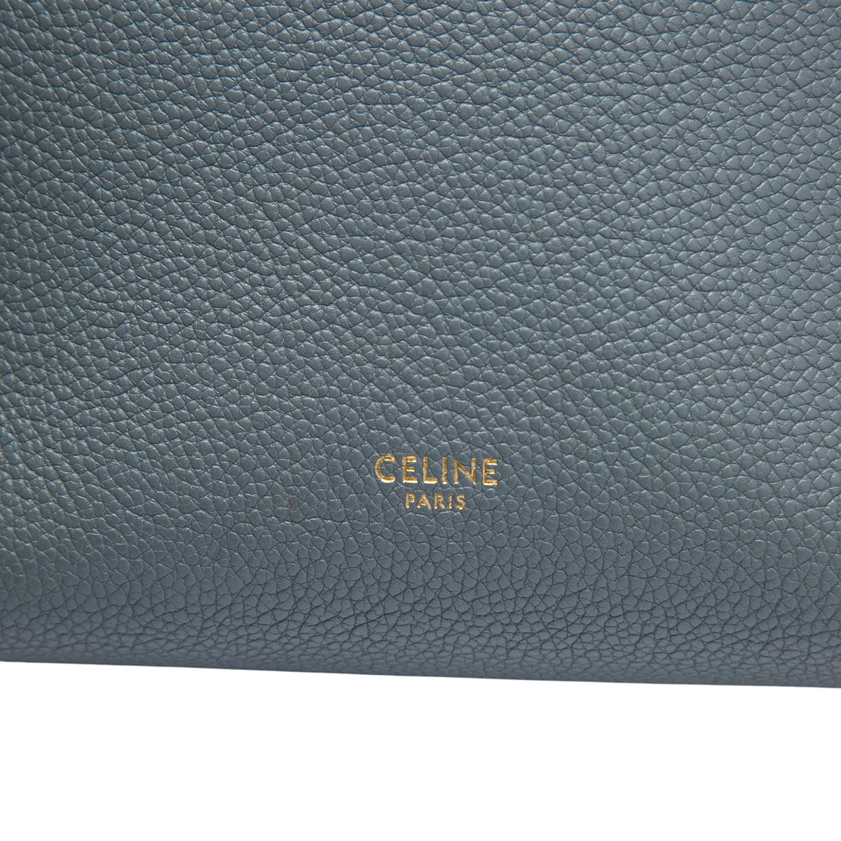 Celine Small Soft Grained Calfskin Seau Sangle Bucket Bag — Gray