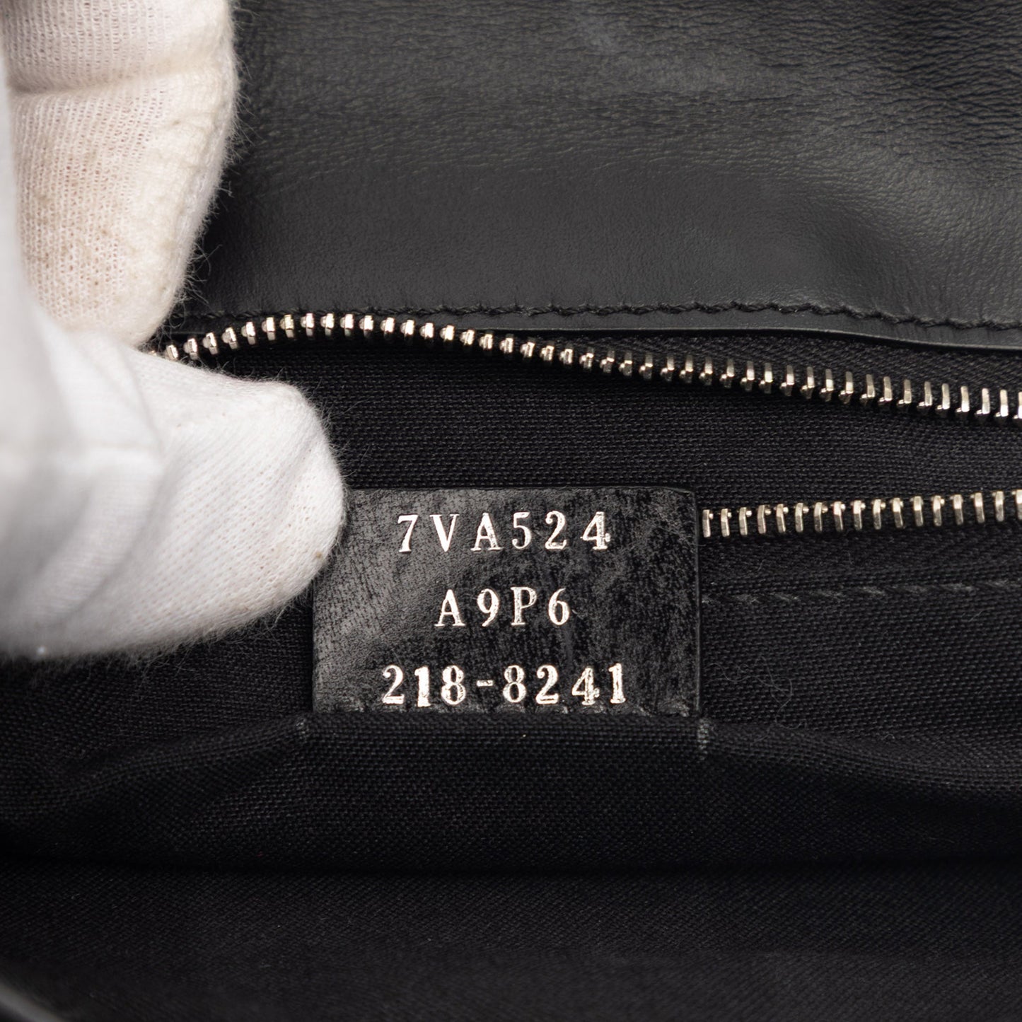 Fendi Calfskin and Canvas FF 1974 Flat Baguette Crossbody