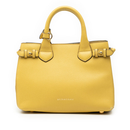 Burberry Small Leather and House Check Banner Satchel