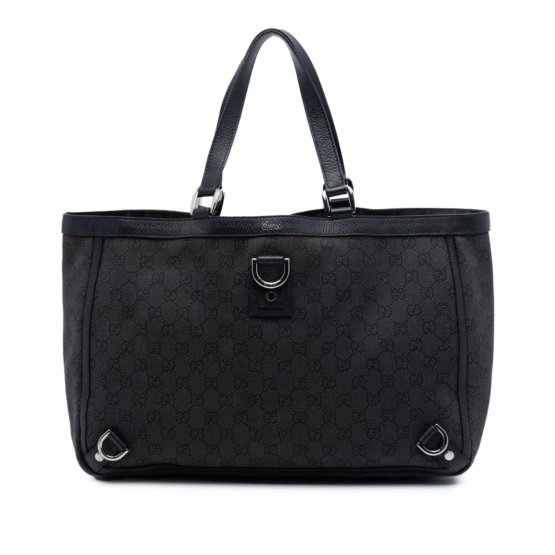 Gucci GG Denim Abbey D Ring Tote