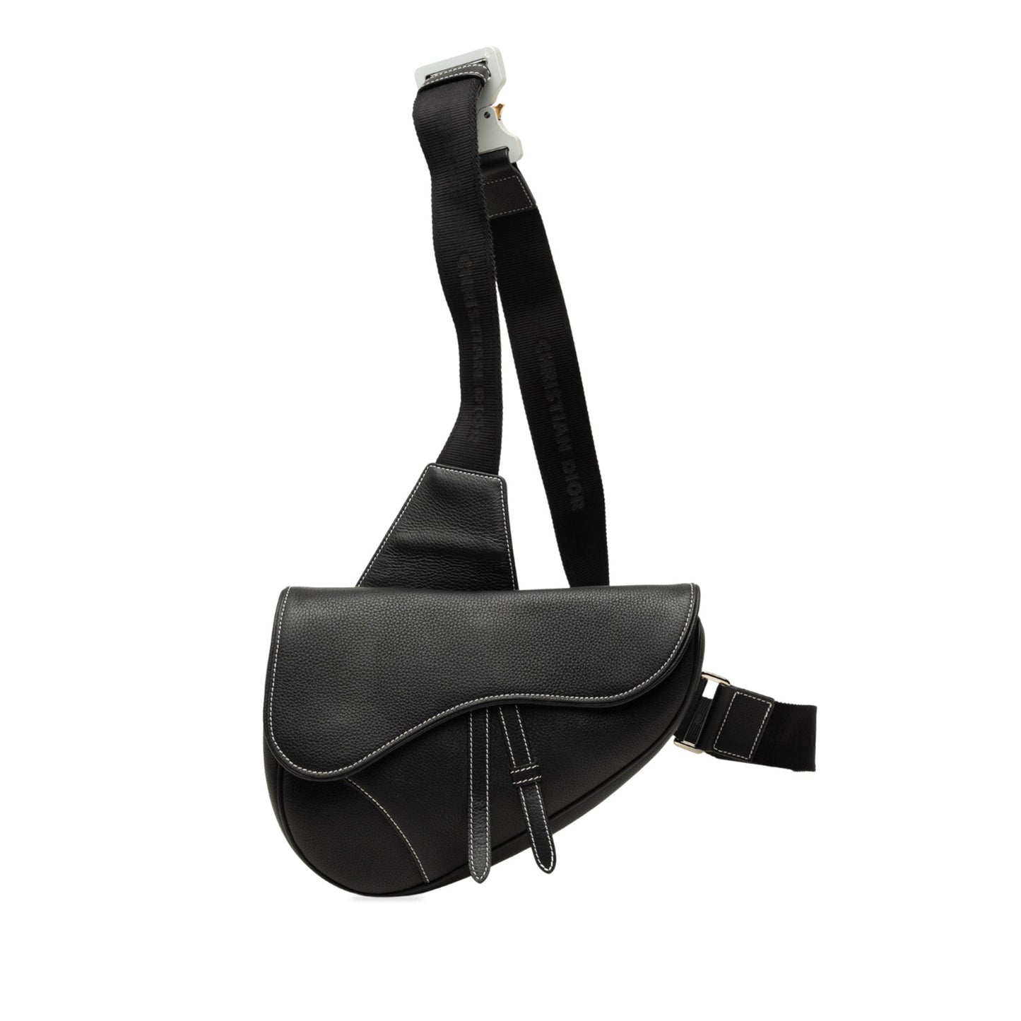 Dior Grained Calfskin Saddle Crossbody
