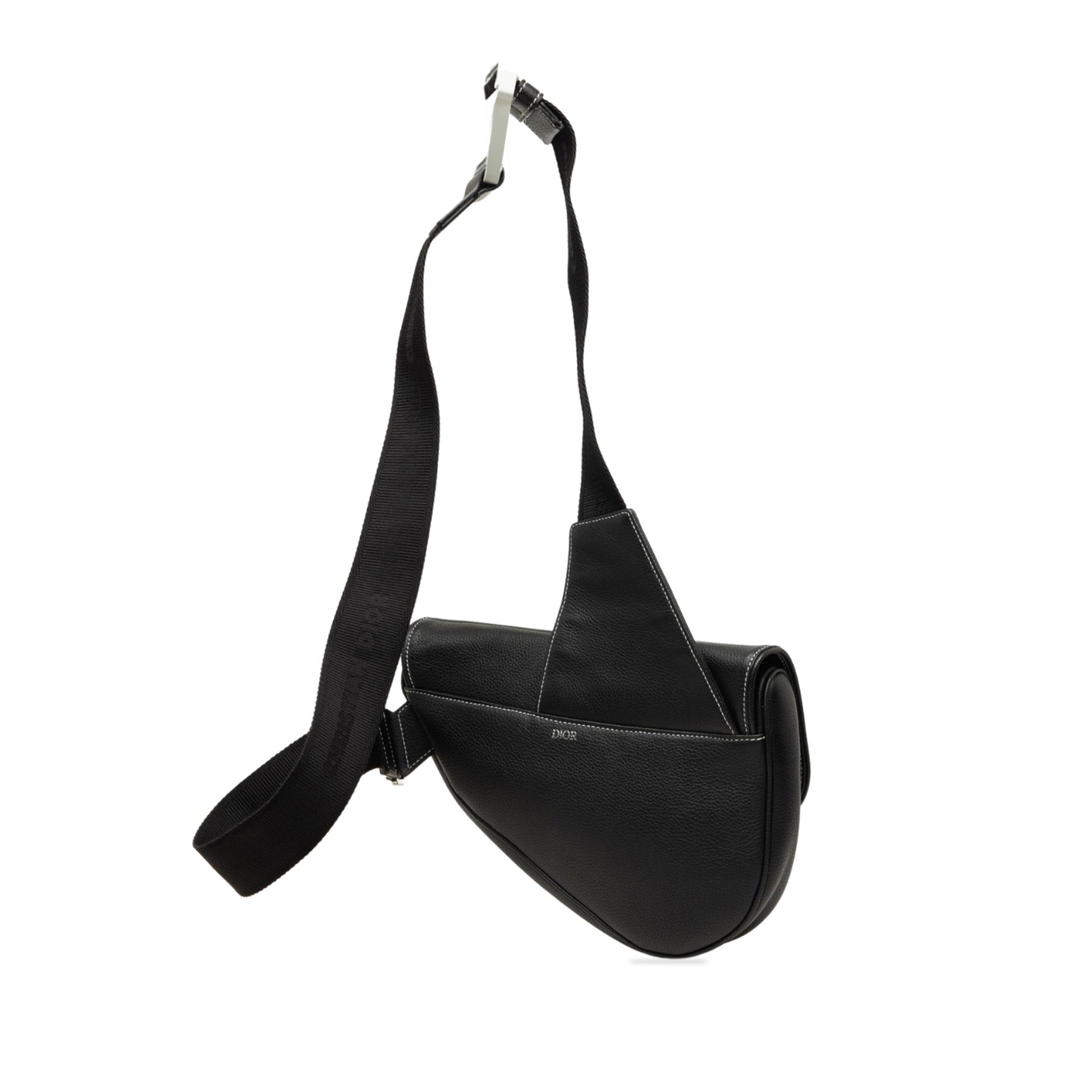 Dior Grained Calfskin Saddle Crossbody