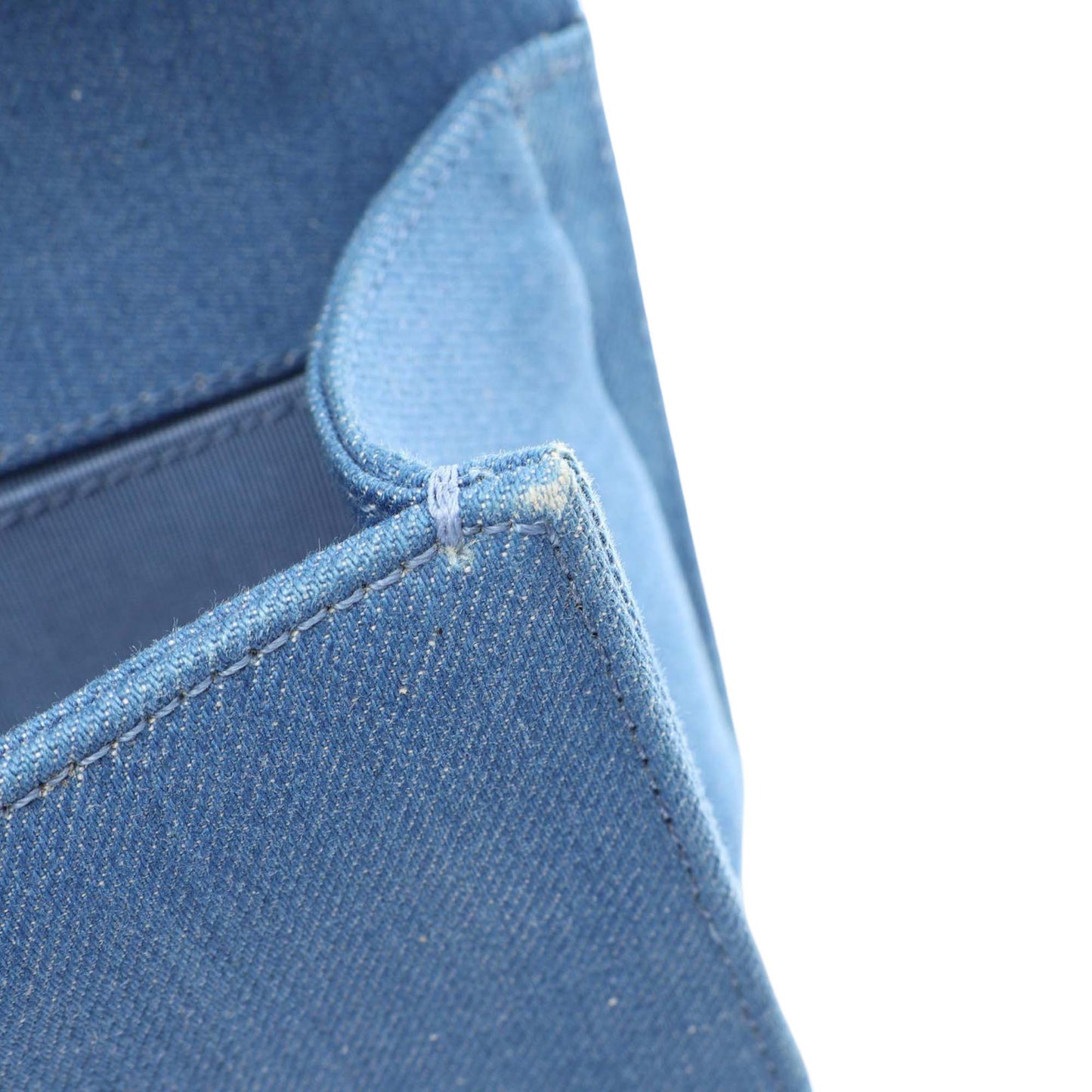 Chanel Small Pleated Denim Boy Flap