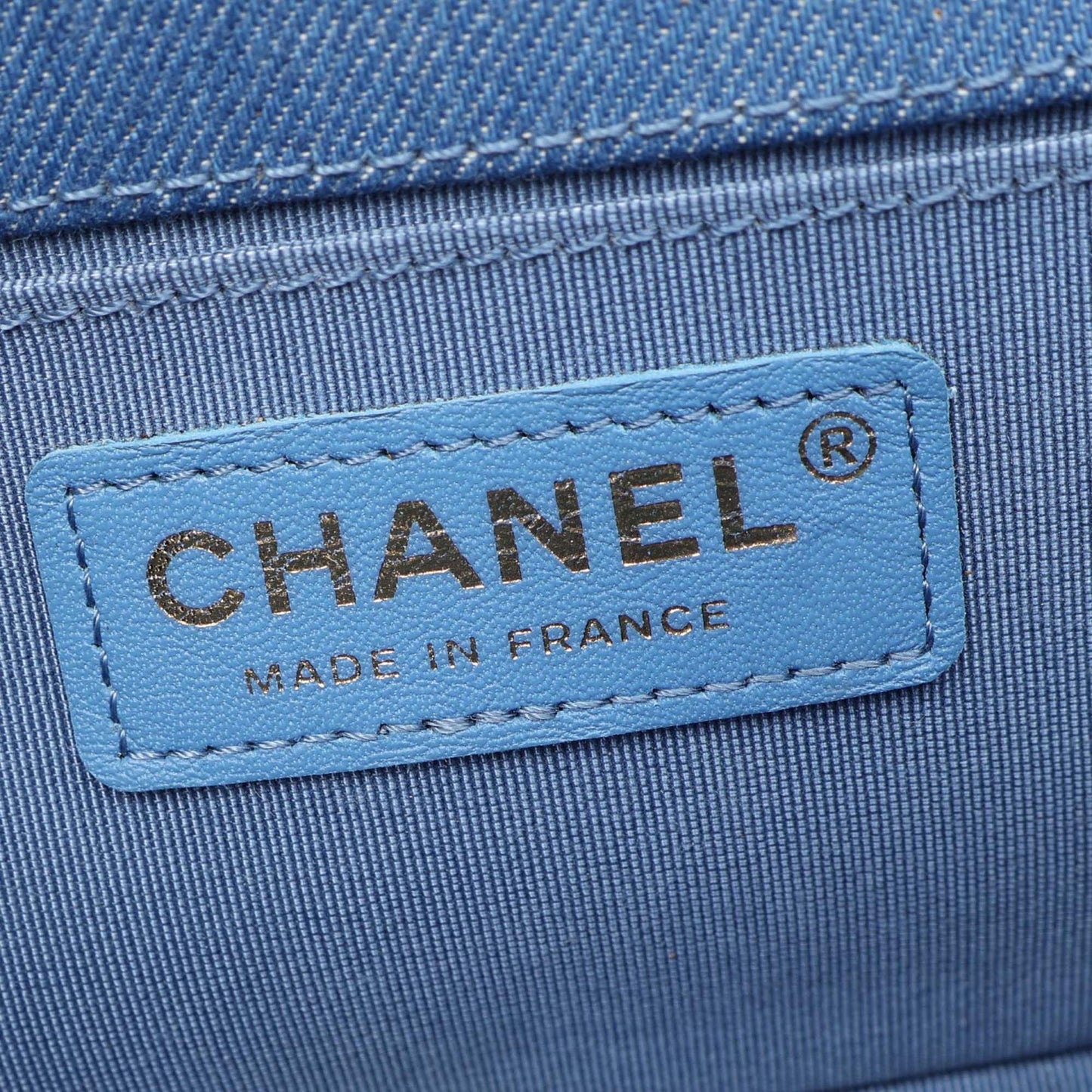 Chanel Small Pleated Denim Boy Flap