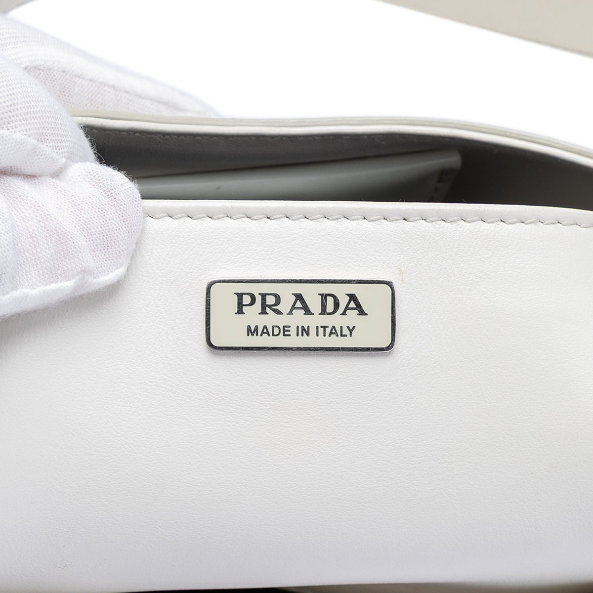Prada Spazzolato Leather Cleo Shoulder Bag