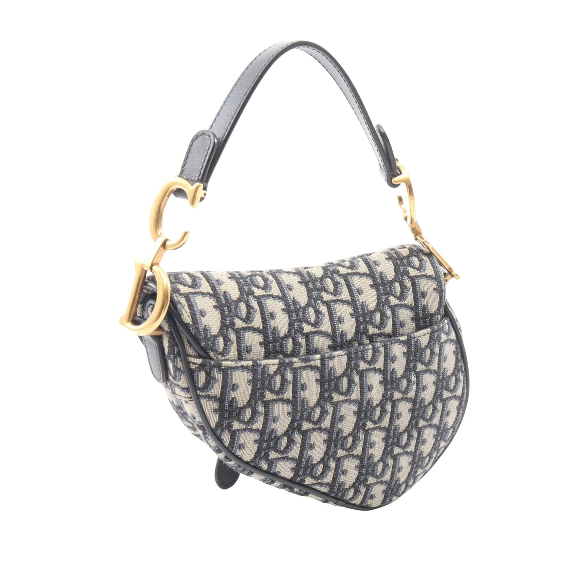 Dior Mini Oblique Canvas Saddle Bag