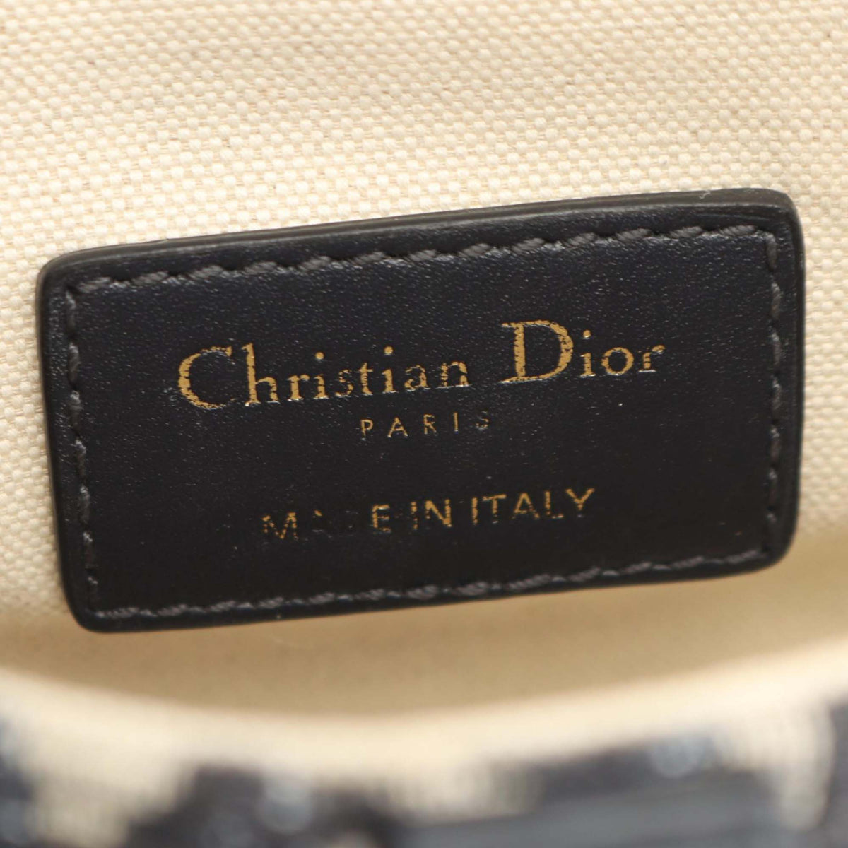 Dior Mini Oblique Canvas Saddle Bag