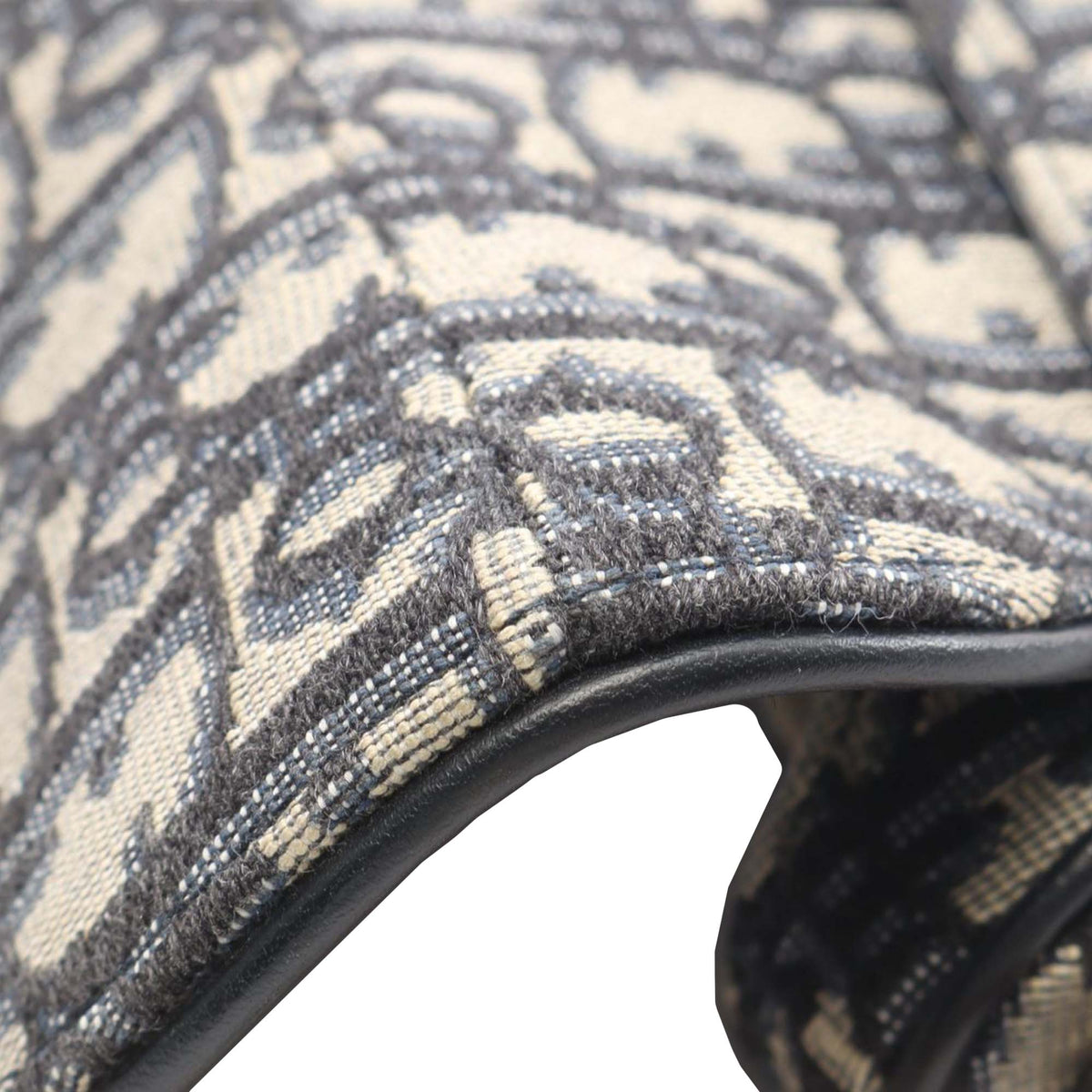 Dior Mini Oblique Canvas Saddle Bag